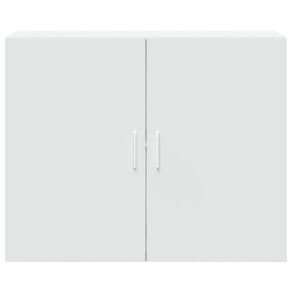 vidaXL Armario de Pared Madera de ingeniería Blanco 80x42,5x64 cm, Armario de Almacenamiento, Armario de Pared Colgante, Armario de Almacenamiento Flotante