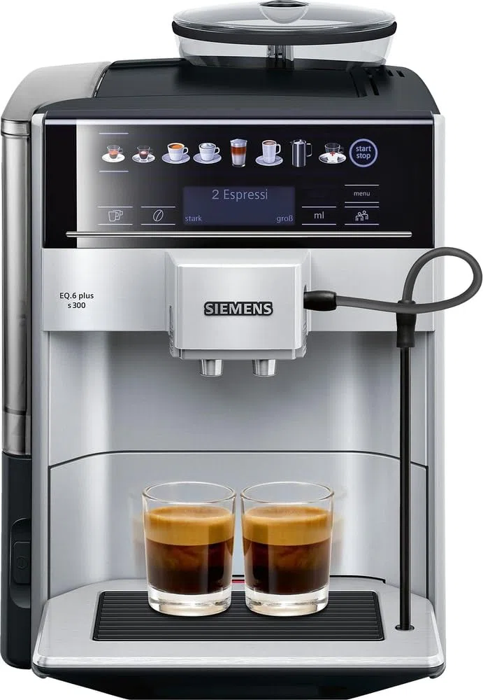 Siemens ‎TE653501DE EQ6 plus s300 – Cafetera automática, 1500 W, Plata