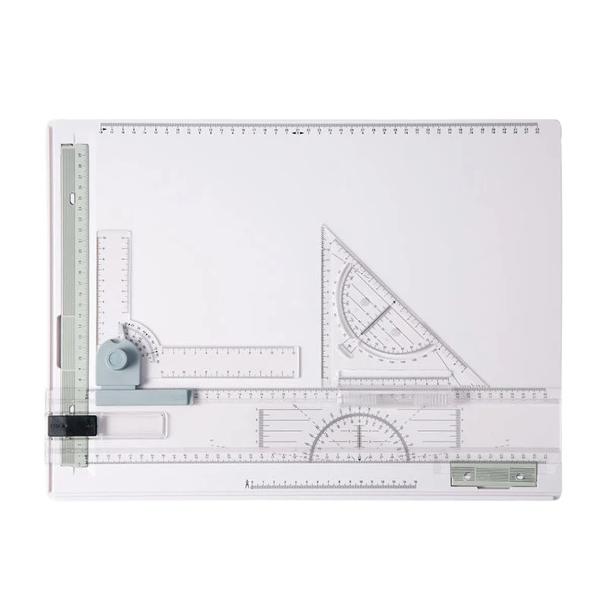 Tablero de Dibujo A3, Tablero de Dibujo Arquitectónico Gráfico con Regla Transparente Paralela