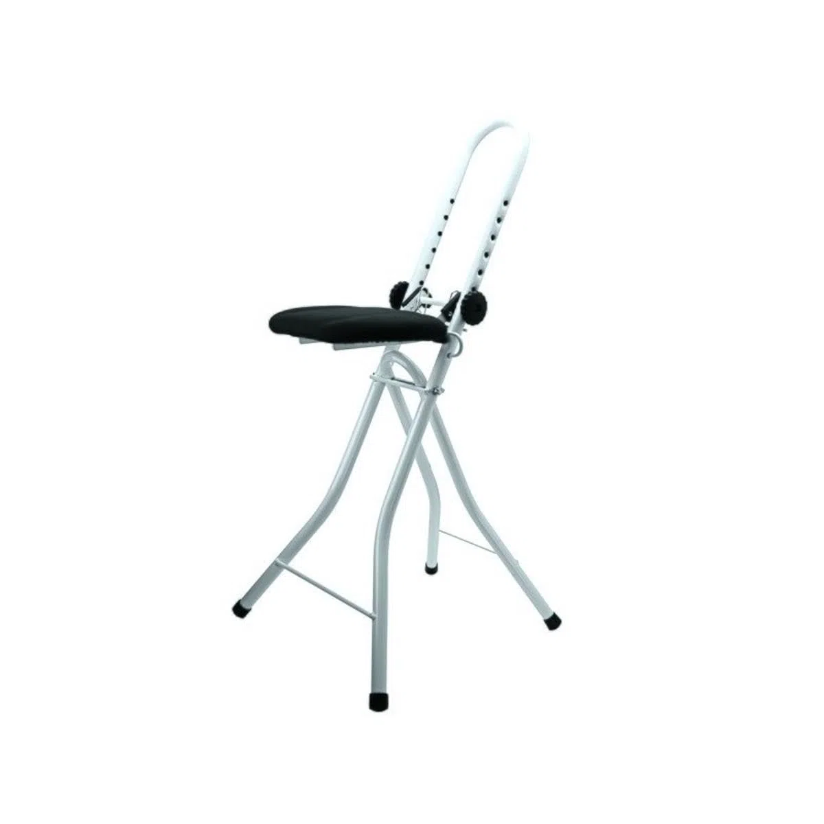 MSV - Taburete de Planchado de Acero Ajustable y Plegable (46 x 47 x 91 cm) - Altura Ajustable: Ofrece un Rango de Ajuste de 17 cm a 32,5 cm - Plegable - Se Puede almacenar fácilmente - hasta 100 kg