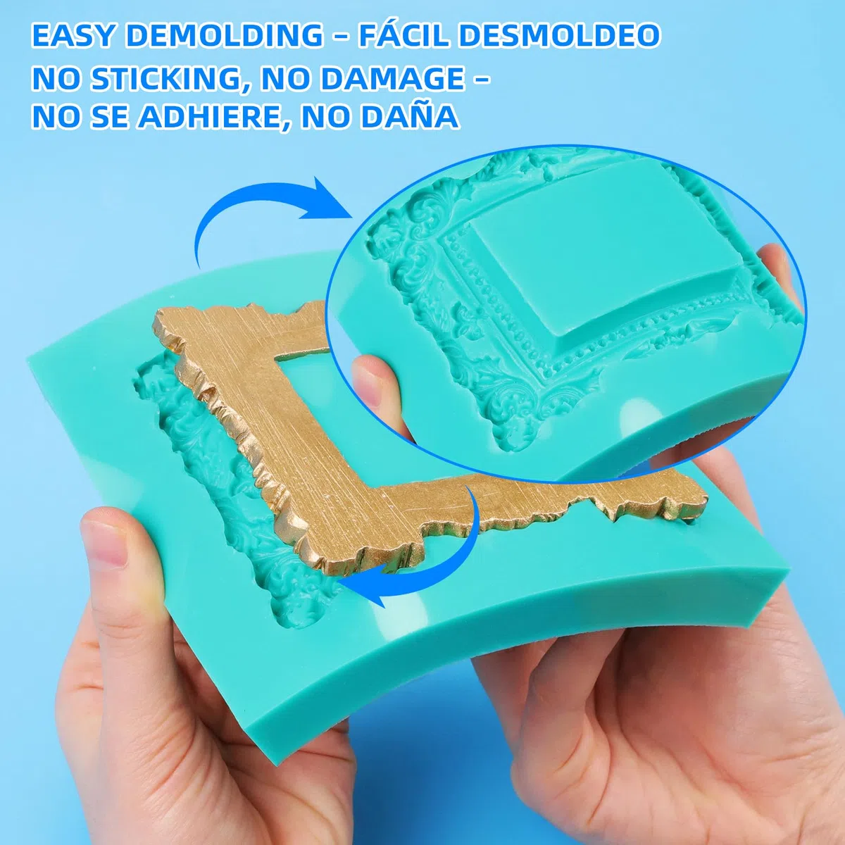 Silicona Líquida para Moldes 15 Shore A - Caucho de Silicona No Tóxico, de Curado Rápido Mezcla 1:1, para Resina, Velas y Manualidades （Verde Jade, 2.3 kg）