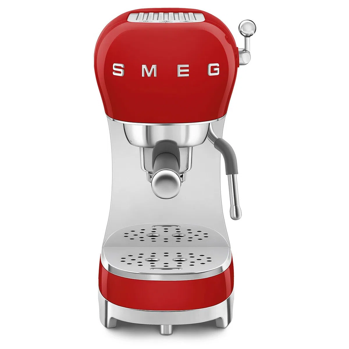Smeg ECF02RDEU Siebträger Espresso-/Kaffemaschine Rot,