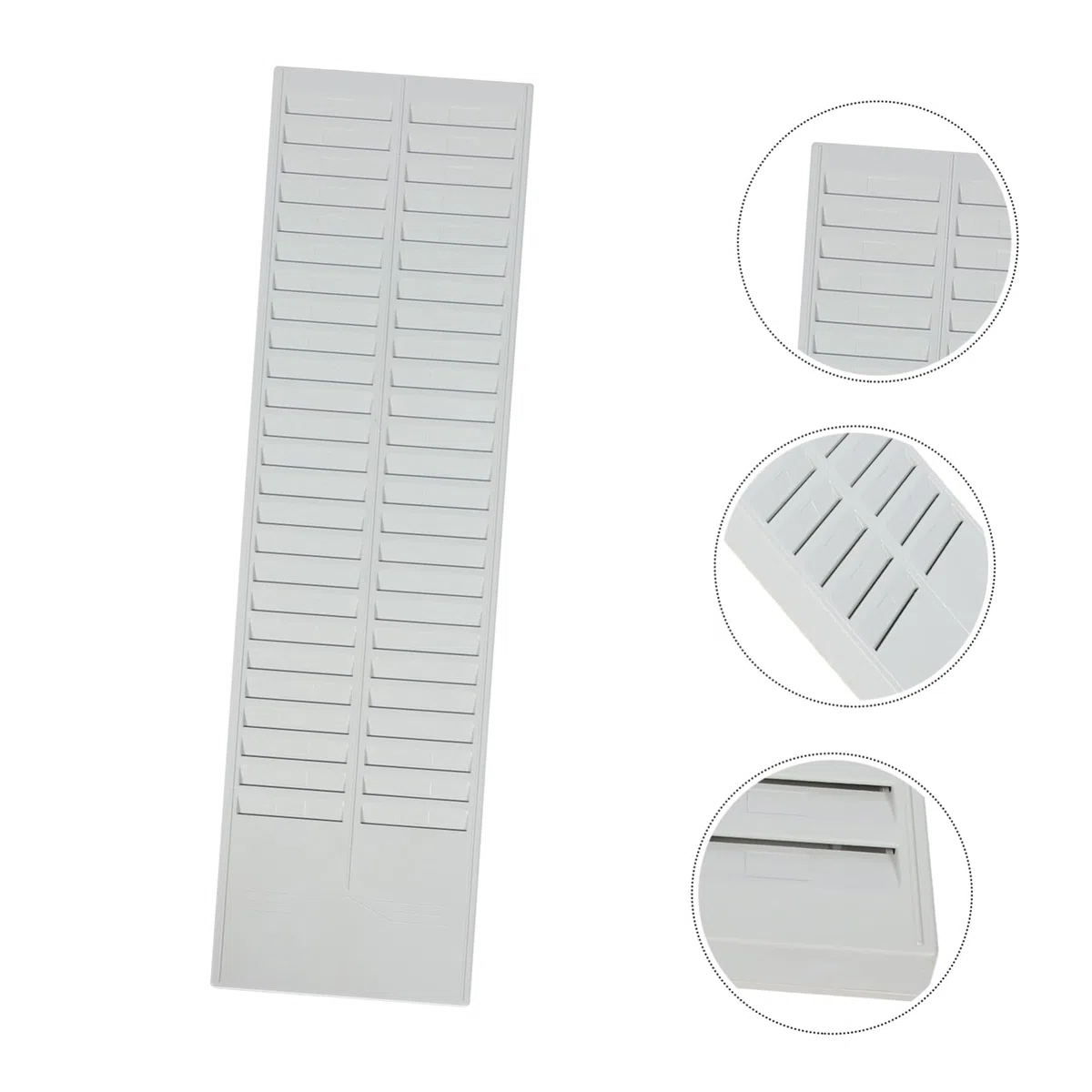Estante Flexible Para Almacenamiento 50 Tarjetas De Soporte Plástico Resistente Pared Organizador De Mercancías