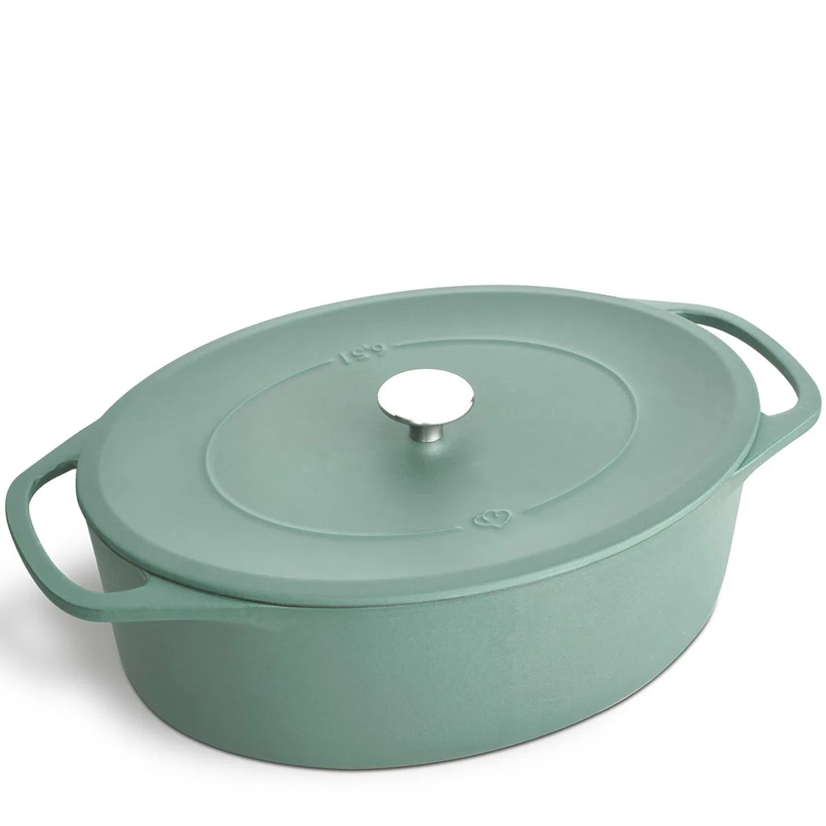 SPRINGLANE Cocotte - Cacerola ovalada con tapa, 33 cm, 6,5 L, hierro fundido, para inducción