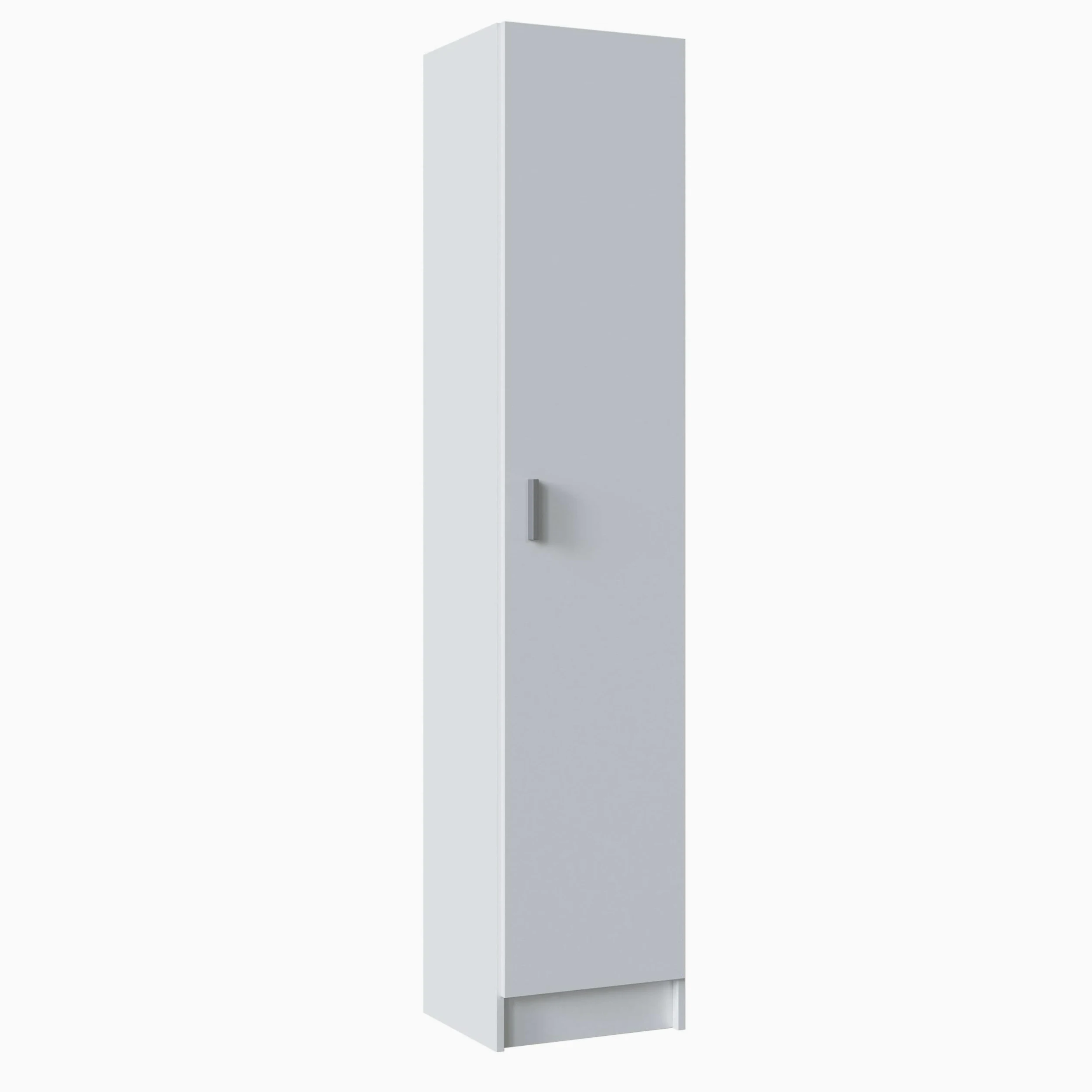 Habitdesign Armario Multiusos, 1 Puerta, Columna, Acabado en Color Blanco Mate, Medidas: 37 cm (Ancho) x 182 cm (Alto) x 37 cm (Fondo)