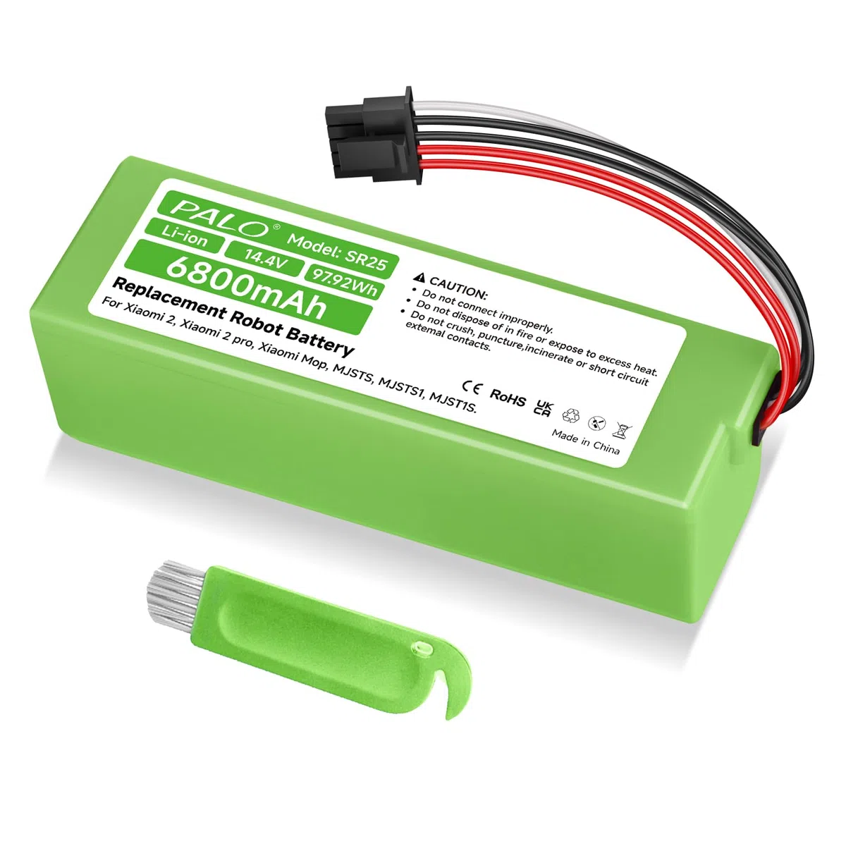 Batería de 6800 mAh para Xiaomi Mi Robot Vacuum-Mop 2 Pro, D099-4S2P, MJSTS1, MJSTP, C101, S1-260-4S2P