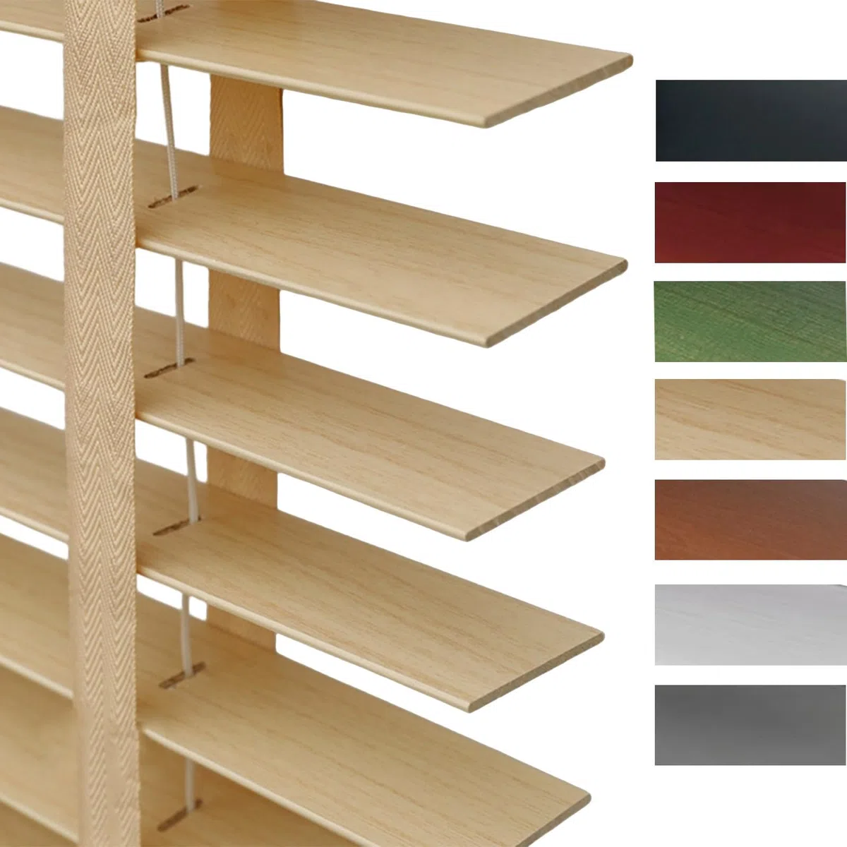 Genérico Persianas Venecianas De Madera Maciza Natural 30cm 45cm 60cm 75cm 90cm 100cm 105cm 120cm 135cm 150cm 160cm Persianas Horizontales Blackout Impermeables Cortinas De Privacidad(Beige)
