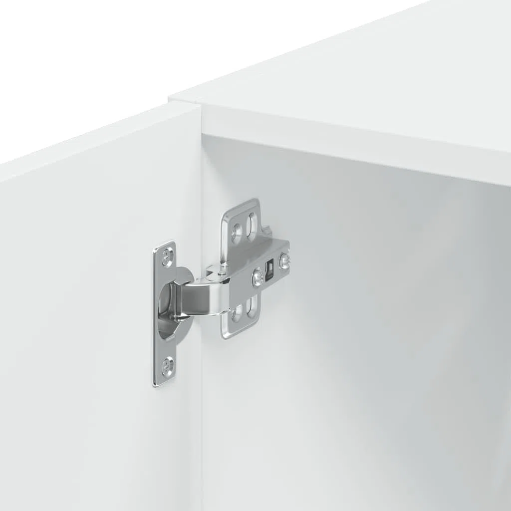 vidaXL Armario de Pared Madera de ingeniería Blanco 50x42,5x40 cm, Armario de Almacenamiento, Armario de Pared Colgante, Armario de Almacenamiento Flotante