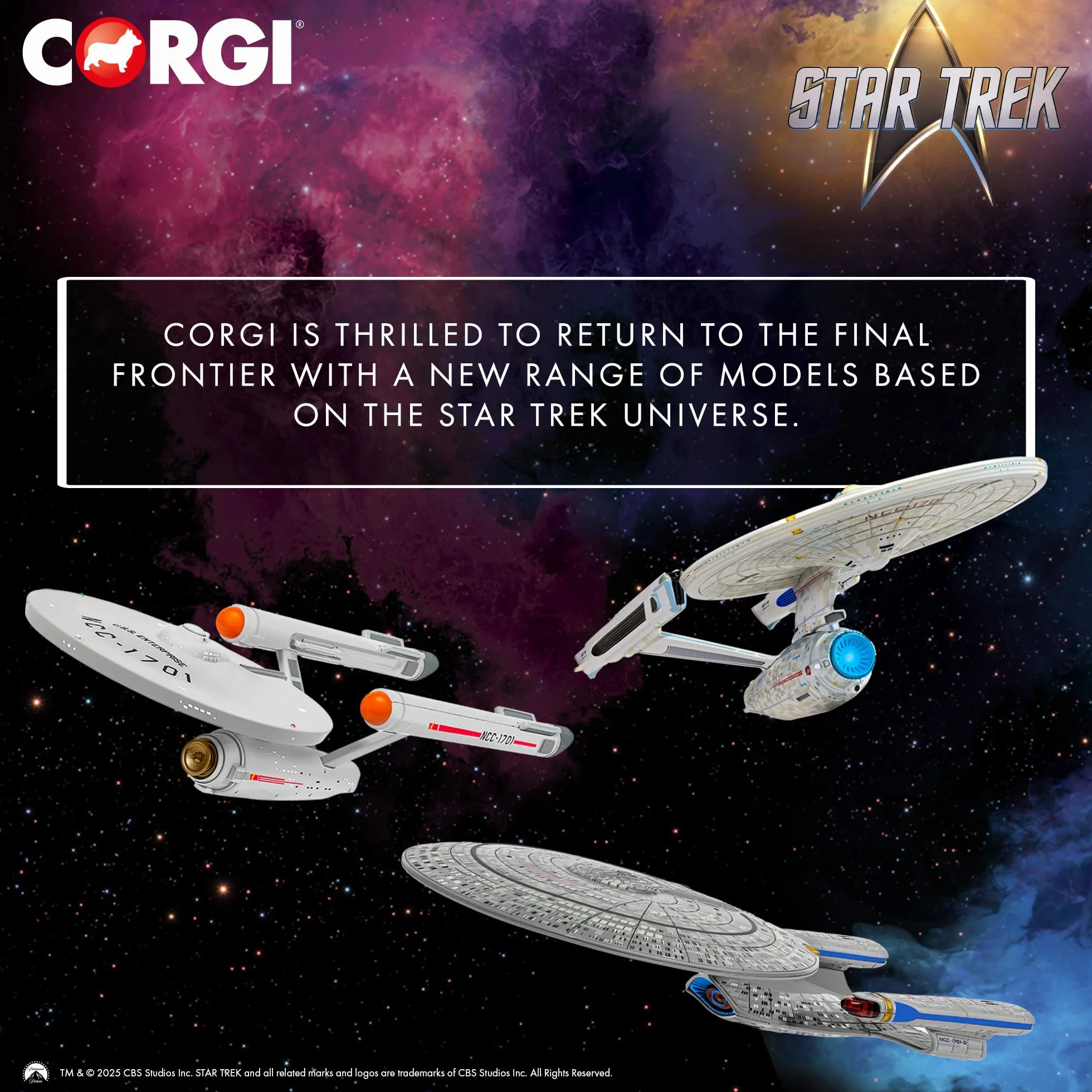 Corgi CC98001 Star Trek USS Enterprise NCC-1701 Refit (Star Trek II: The Wrath of Khan), película de televisión y Evento para Mayores de 14 años