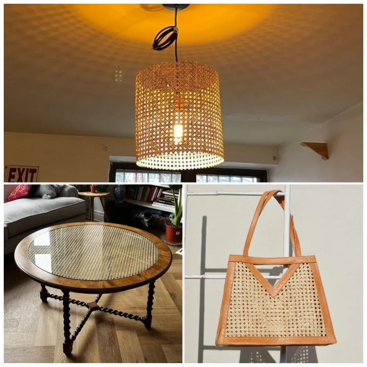 Rejilla de Mimbre Natural por Metros, 80cm de Ancho, Rollo de Ratán 80 x 100cm, Talla Grande para Muebles, Tapizar Sillas