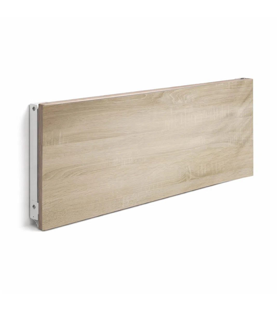 Mesa Plegable Plex 78x50 cm – Mesa de Pared Abatible en Melamina con Soportes Metálicos, Diseño Compacto para Cocina, Estudio o Espacios Reducidos Color Roble Canadian
