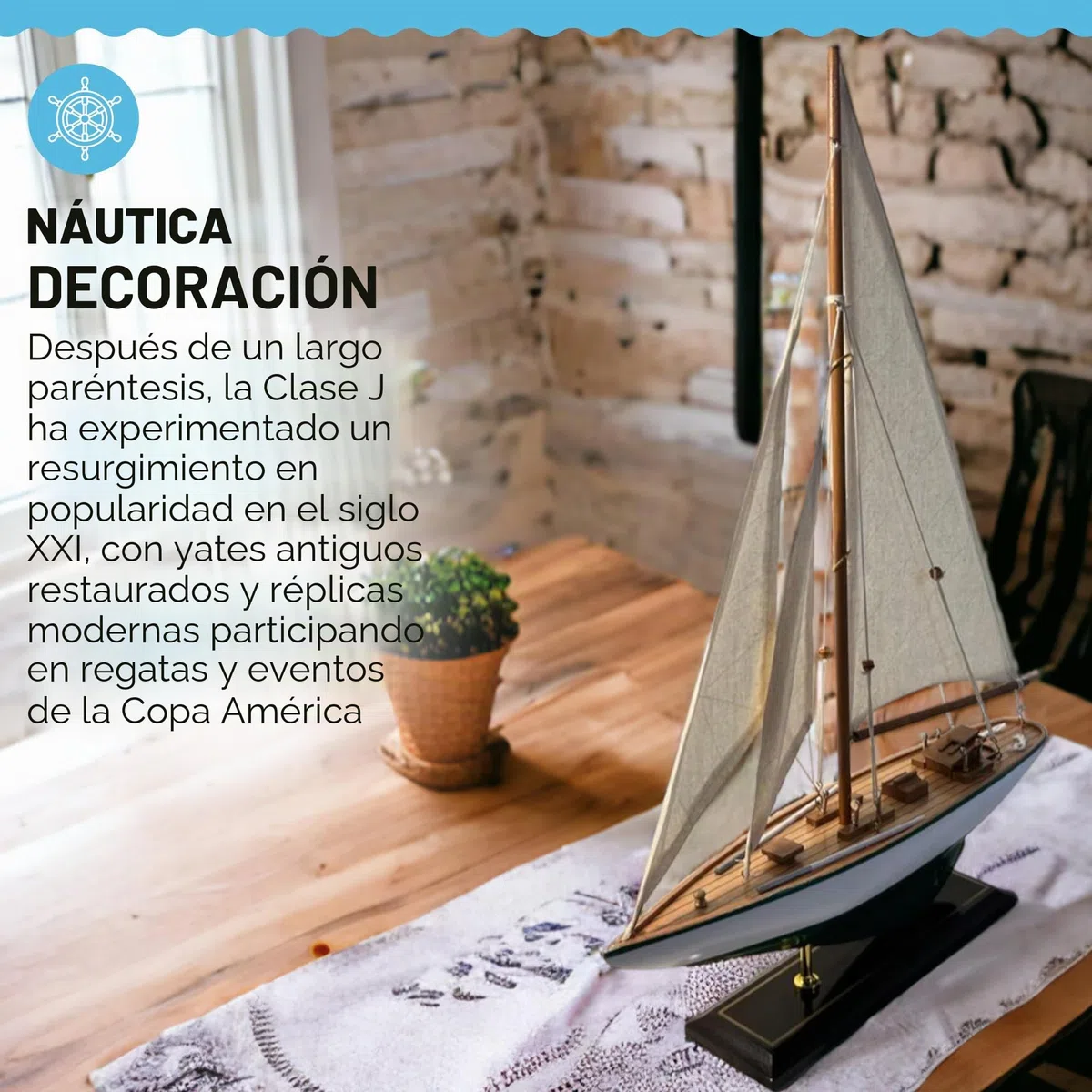 Thorness Detallado 35 cm de largo de madera modelo J Class velero | Yate de carreras de la Copa América | Adorno náutico | Modelo de barco de vela | Modelo de barco totalmente montado