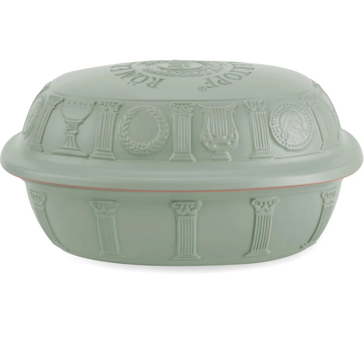 Römertopf JUBILÄUM - Cacerola para 6 personas, 3,5 litros, con tapa de cerámica, para guisar, asar y cocinar al vapor, apta para horno
