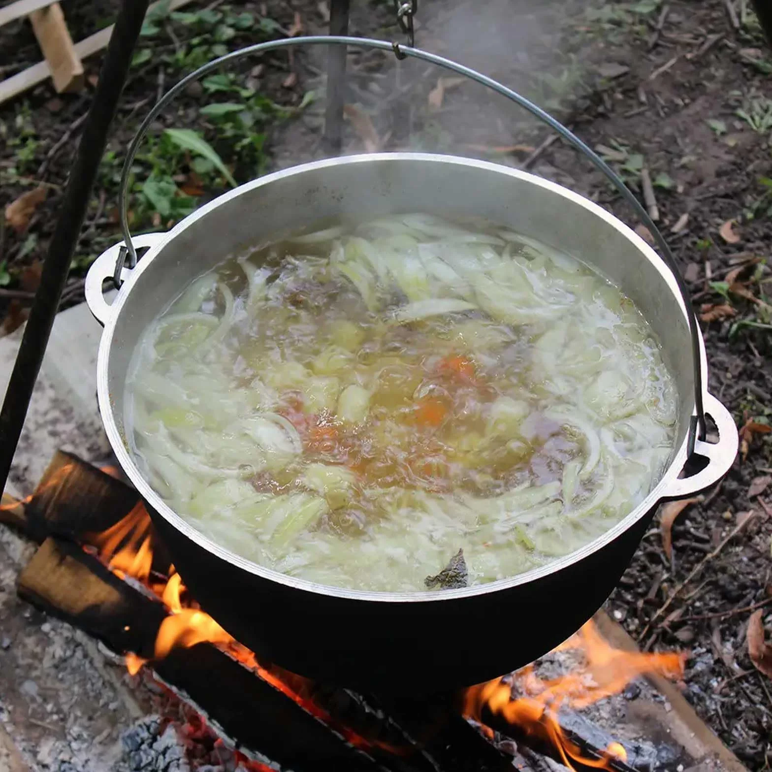 Kazan - Cacerola de aluminio fundido Tatarski (8 L, aluminio fundido, con asa y tapa)