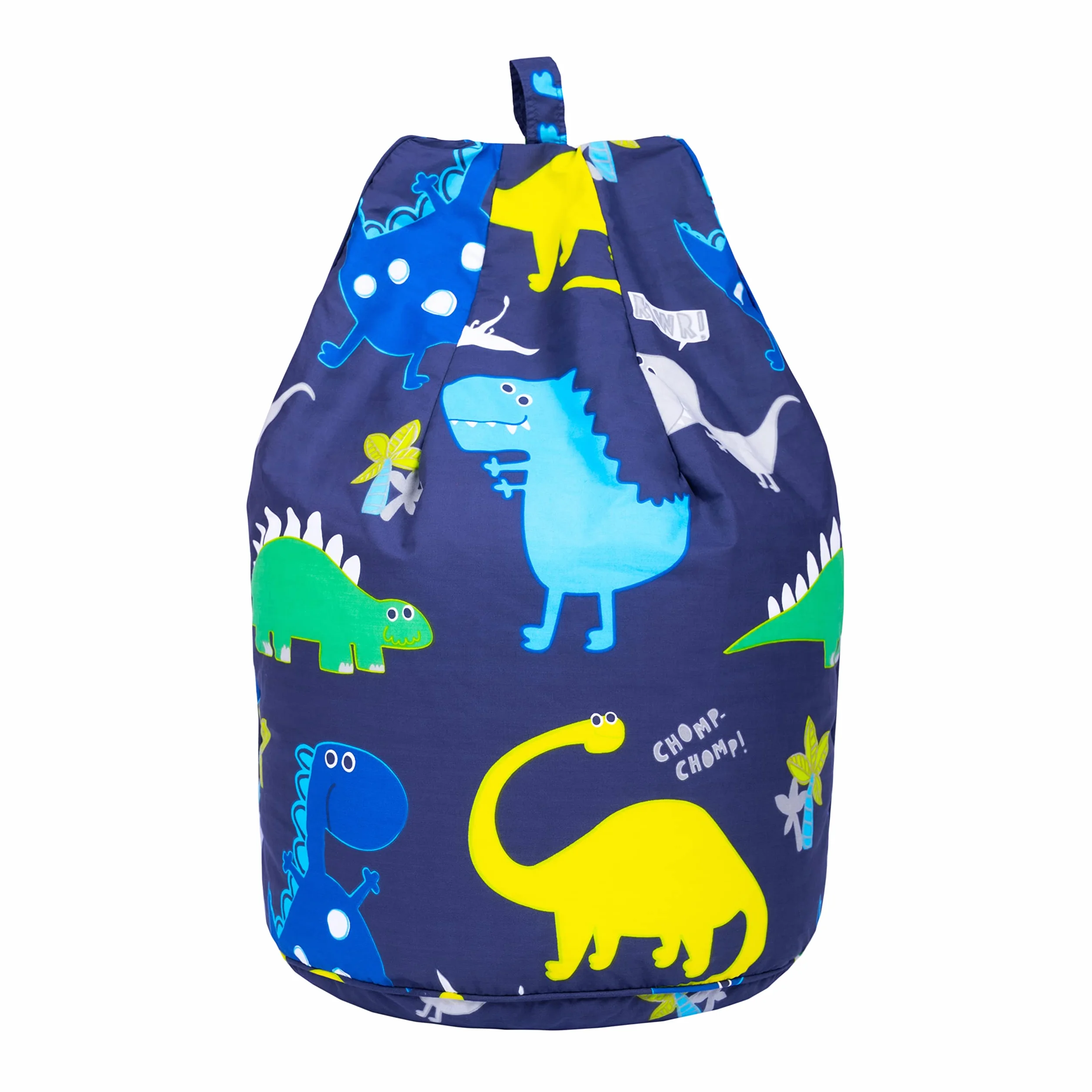 Ready Steady Bed Puff Infantil | Cómodo Puff niños para Interiores y Exteriores | Puf para niños Resistente al Agua | Diseño ergonómico Puff Infantiles | Puff con Relleno Incluido (Dino Dark)