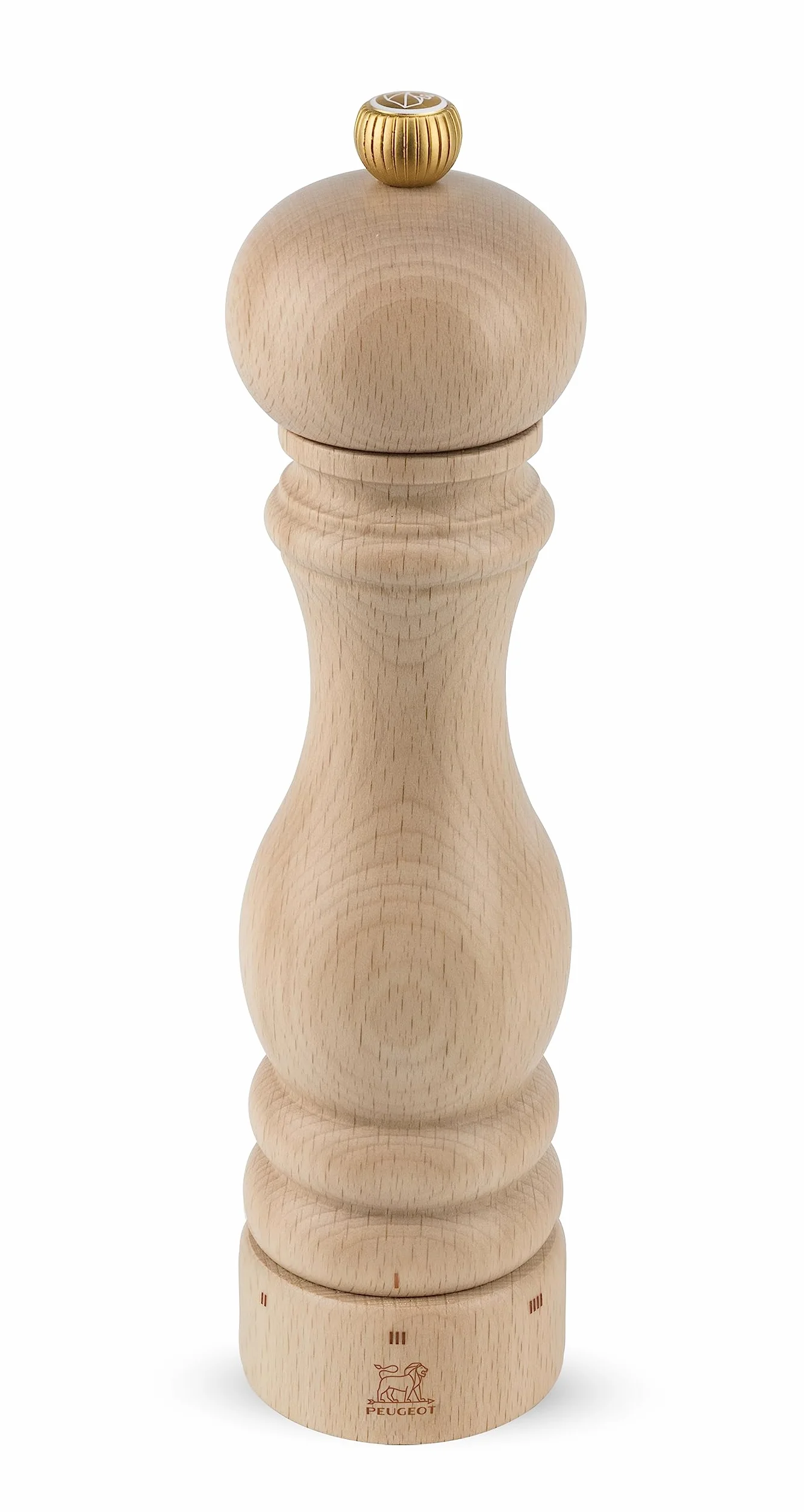 Peugeot Paris Natur 22 cm Molinillo de Pimienta y Sal (22 cm), Madera, Naturaleza, 5.9x5.9x22 cm