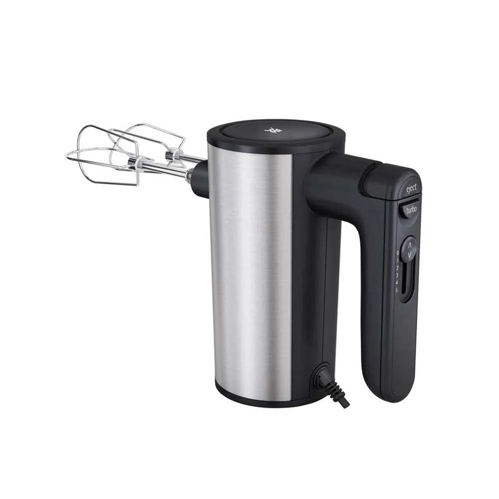 WMF Kult X - Batidora de varillas amasadora, 400 W, 5 velocidades, Función Turbo, Varillas Batidoras, Varillas Amasadoras, Negro