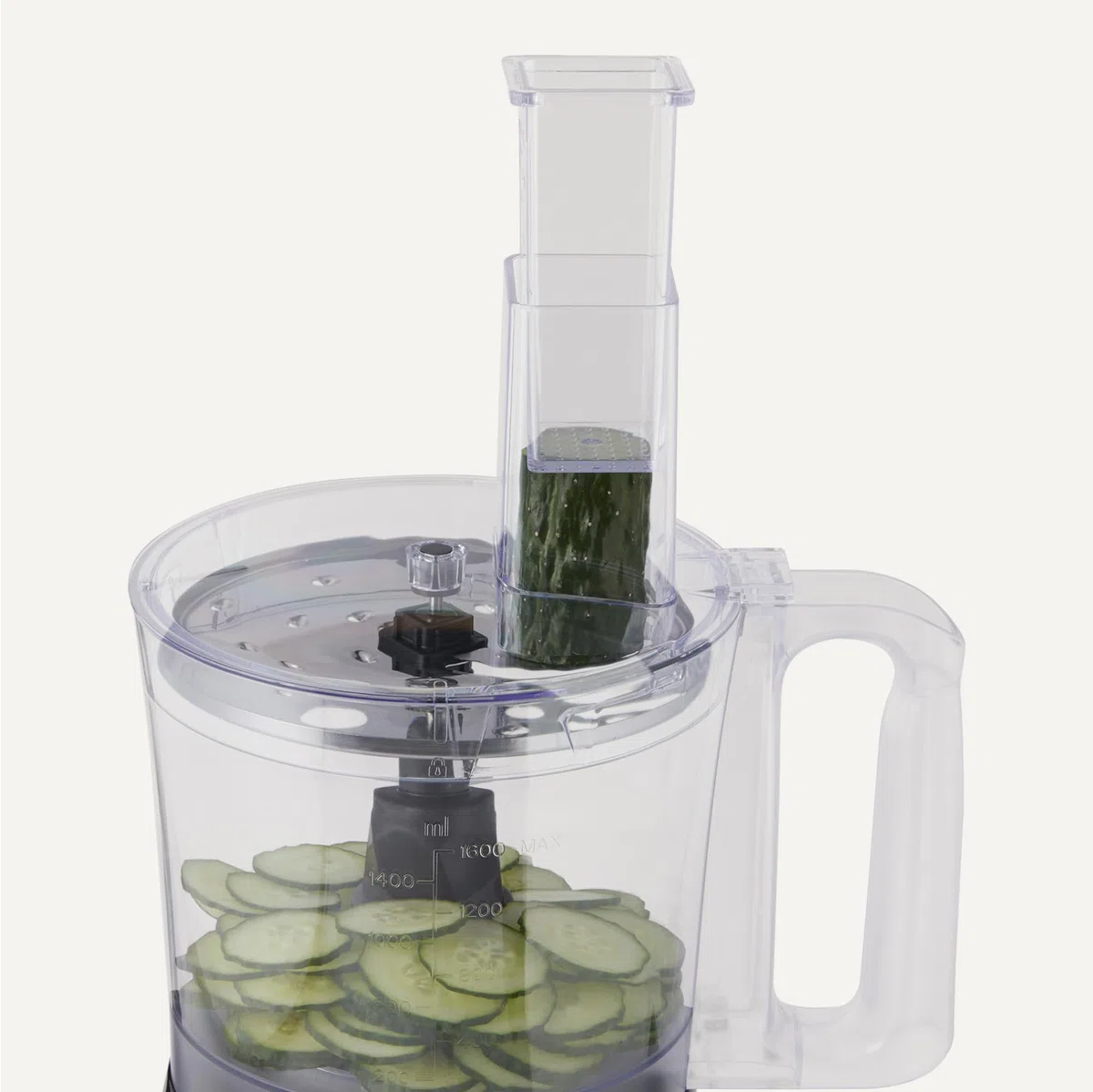 Amazon Basics Combinación de procesador de alimentos y batidor con 2 velocidades, cuenco de 2,4 litros y jarra de 1,5 litros, 800 W, negro