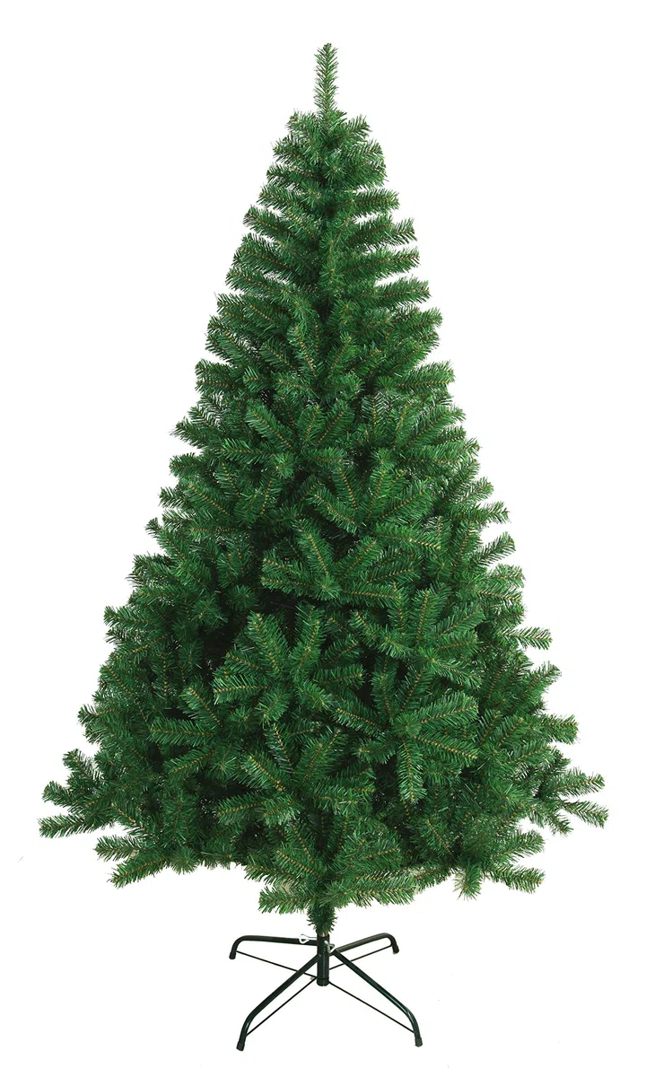 SOLAGUA Árbol de Navidad Artificial Extra Relleno, Arboles con Hojas de Espumillón 150cm a 300cm de Primera Calidad, Súper Natural C/Soporte Metálico.(Verde, 210cm 958Tips)