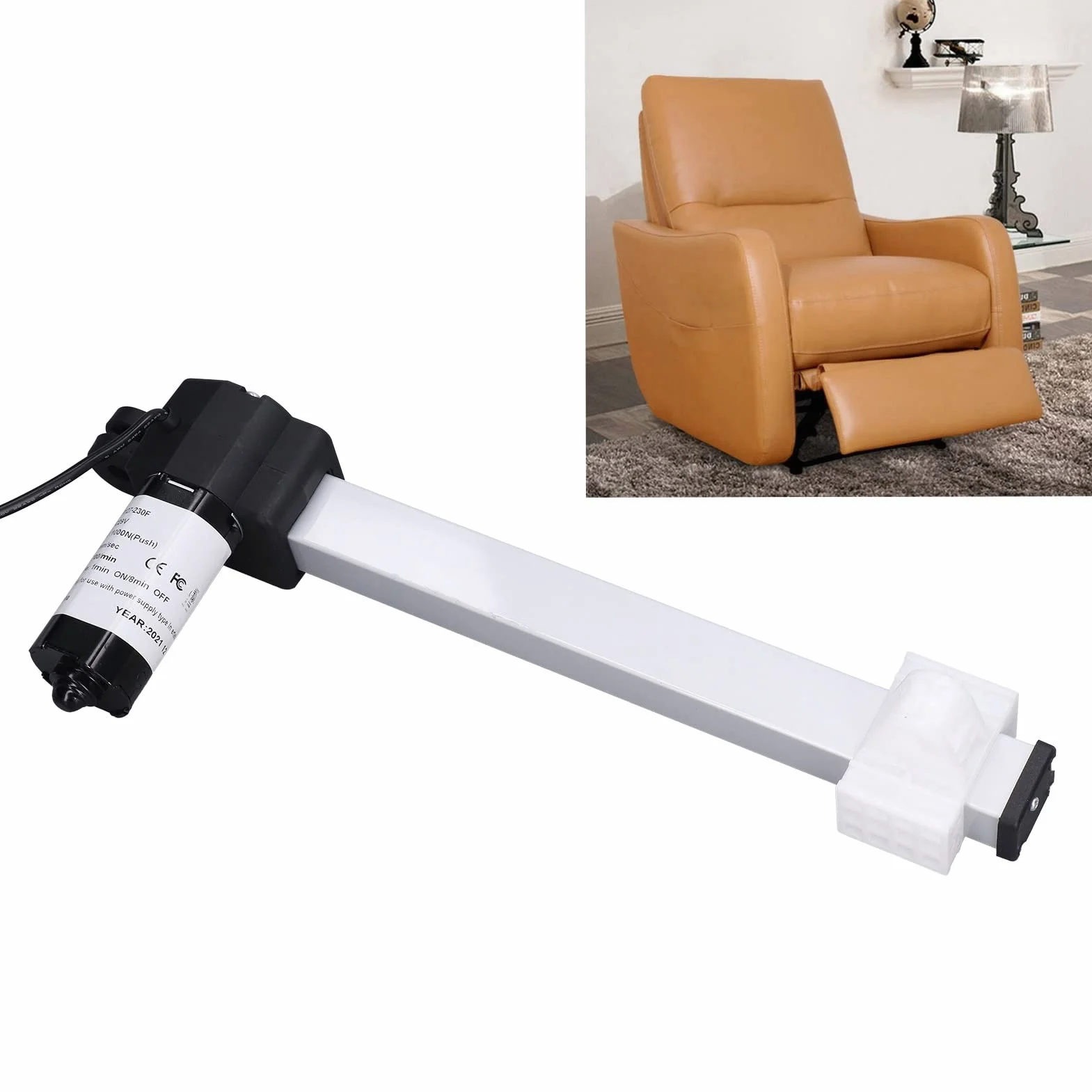 Acouto Reemplazo del Motor del Sillón Reclinable Actuador del Sillón Reclinable Eléctrico 230 Mm / 9 Pulgadas Dc29 V Motor para Sillas de sofá para Cama Eléctrica Sofá Eléctrico