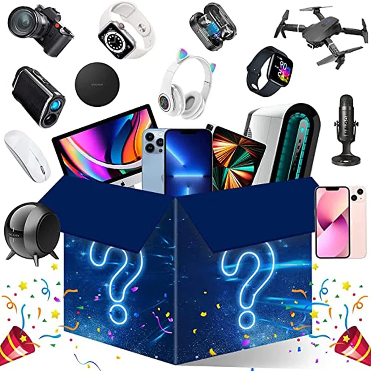 Mix De Electrónica,Cajas De Dispositivos Electrónicos De Almacén, Ratones, Gafas, Aspiradoras,Desk Lamp,Auriculares De Juego, Relojes Inteligentes,Ventilador Etc n65