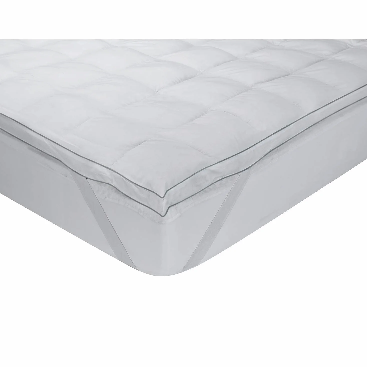 What the Sleep - Topper de Plumas 90x190 cm - Sensación Nube - Sobrecolchón Grosor 5 cm, Pluma 100%, Transpirable Gran Acogida, Extrasuave, Cubrecolchón
