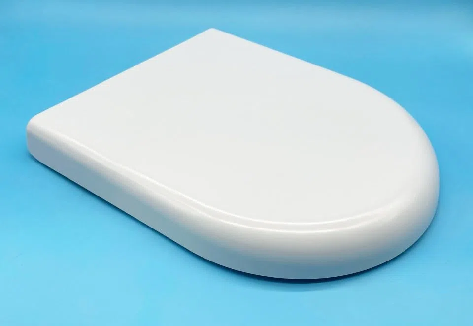 Tapa de Inodoro Compatible con Modelos de Roca: Civic y Happening | Bisagras de Acero Inoxidable | Caida Amortiguada | Desmontable para Limpieza | Alta Resitencia