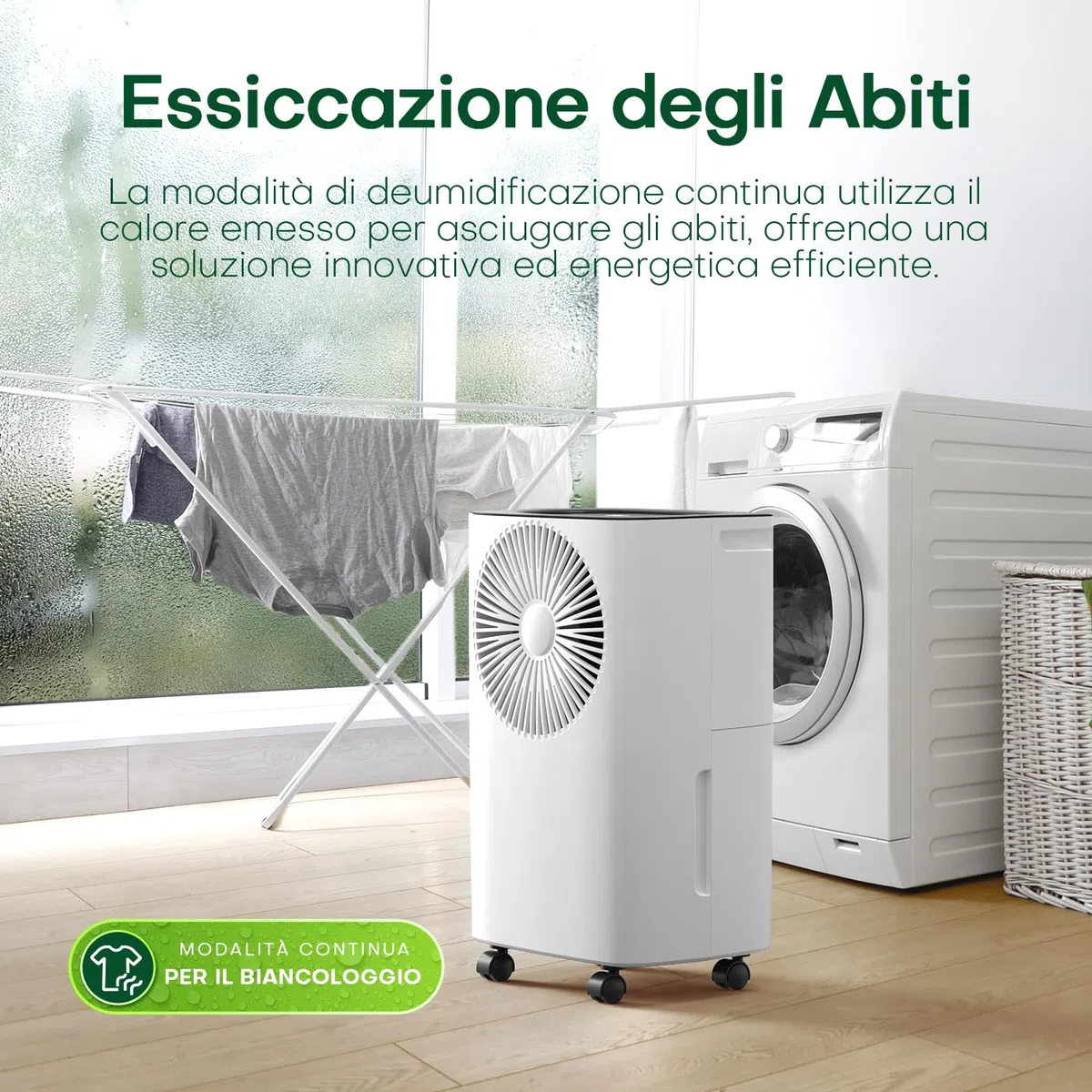 12L/día Deshumidificador, Drenaje Continuo, Deshumidificación Auto, Modo de Sueño, 24HTimer ENC/APAG, Deshumidificadors Bajo Consumo, Brindándote una Experiencia Cómoda y Seca
