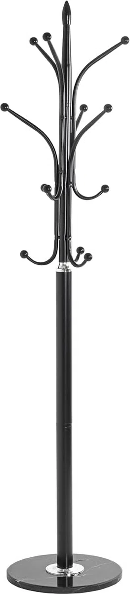 HAKU Perchero cromo, negro, Mármol, metal - Dim.: AL 179 cm x diámetro 40 cm, Estilo: Moderno