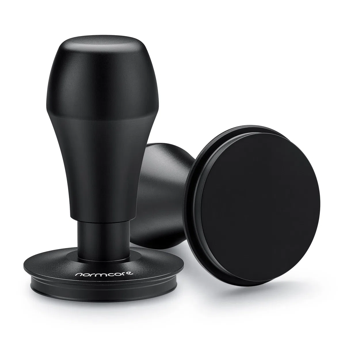 Normcore Prensador de café espresso V4 de 58,5 mm, con resorte con revestimiento de PVD de titanio, base plana, muelles de repuesto de 15 libras, 25 libras, 30 libras