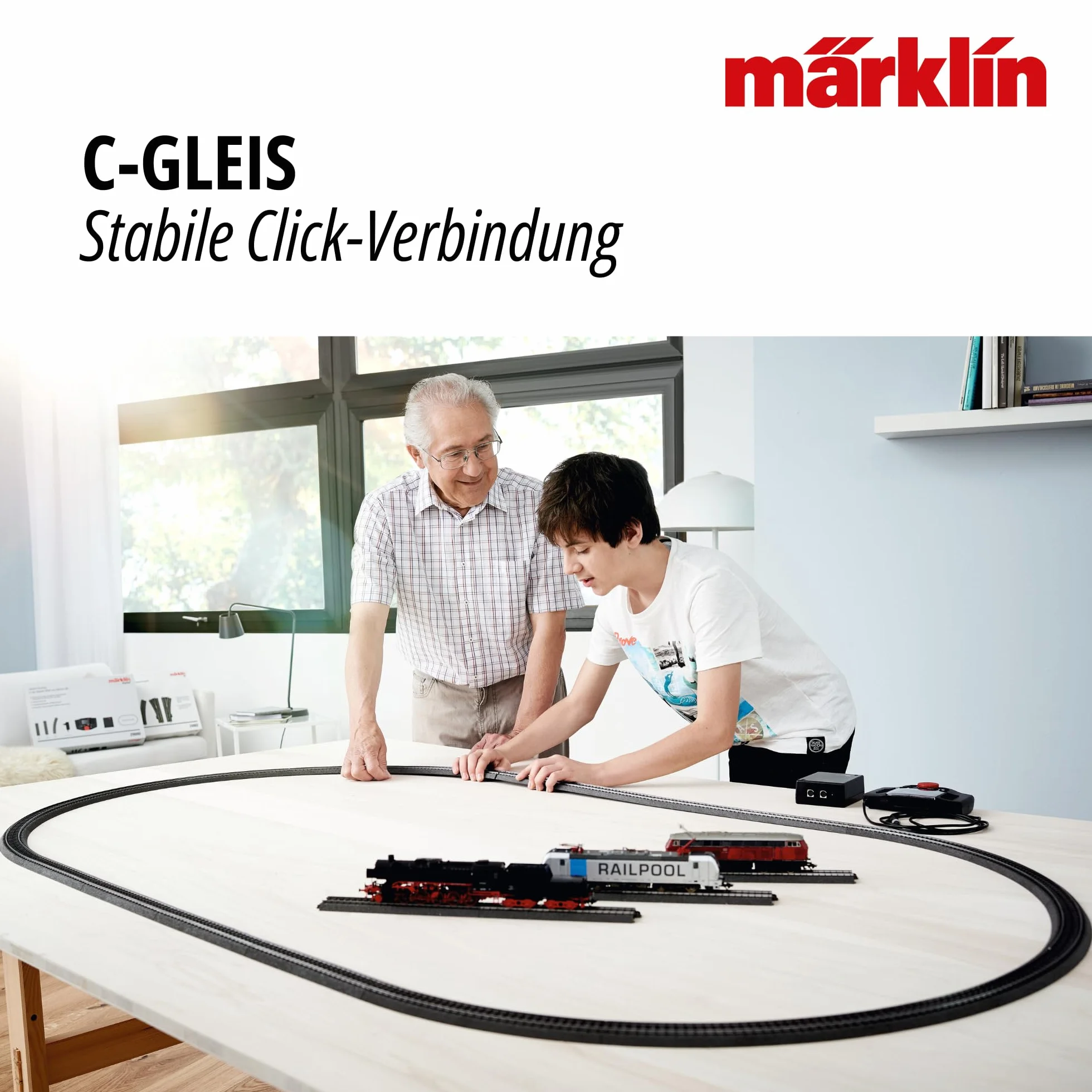 Märklin - Vías para modelismo ferroviario H0 Escala 1::87 (H0 C-GLEIS 24360 Gerade 360/10ER 24360)