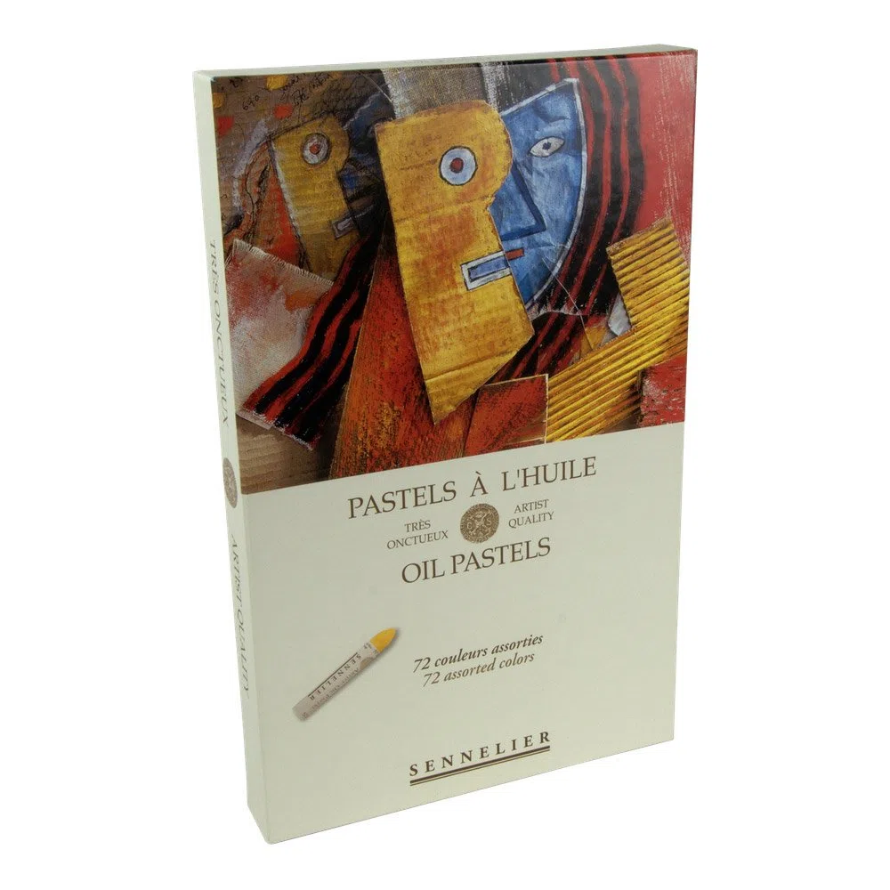 SENNELIER Juego de pastel al óleo, madera, metal, multicolor, 72 unidades (paquete de 1)