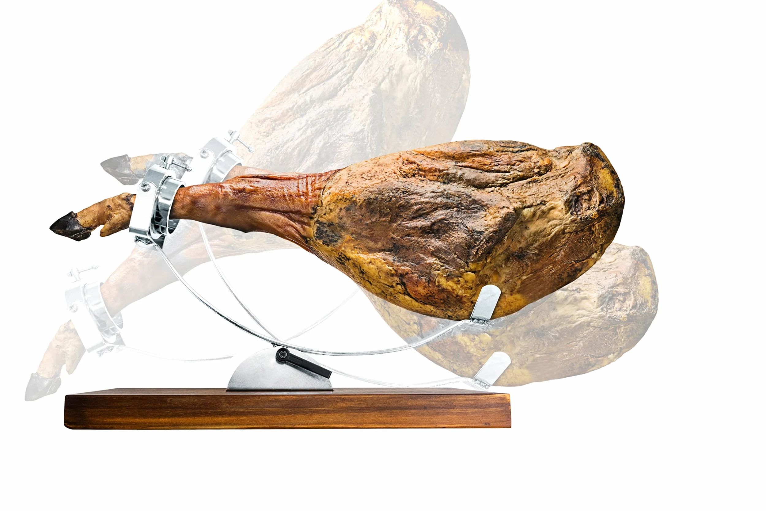 Nerthus FIJ 853 jamonero basculante con cabezal giratorio y base ajustable soporte para cortar jamón y paleta