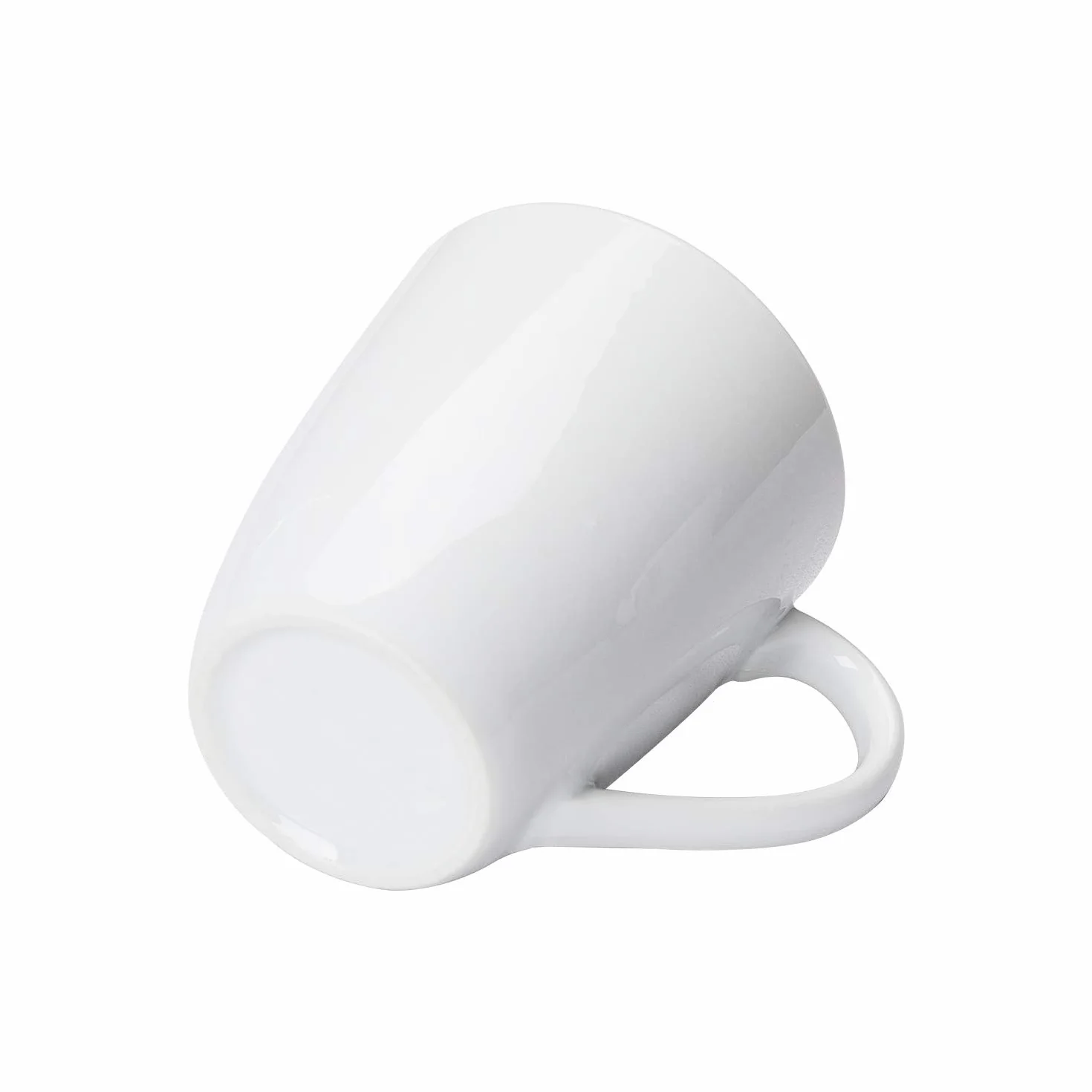 Amazon Basics tazas de café de porcelana, 12 unidad, 355 ml, Blanco.