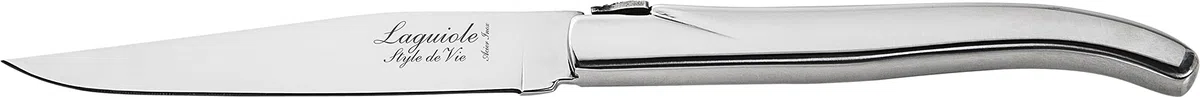 Laguiole Style De Vie Filete de línea de lujo cuchillo, 6-piezas, acero inoxidable