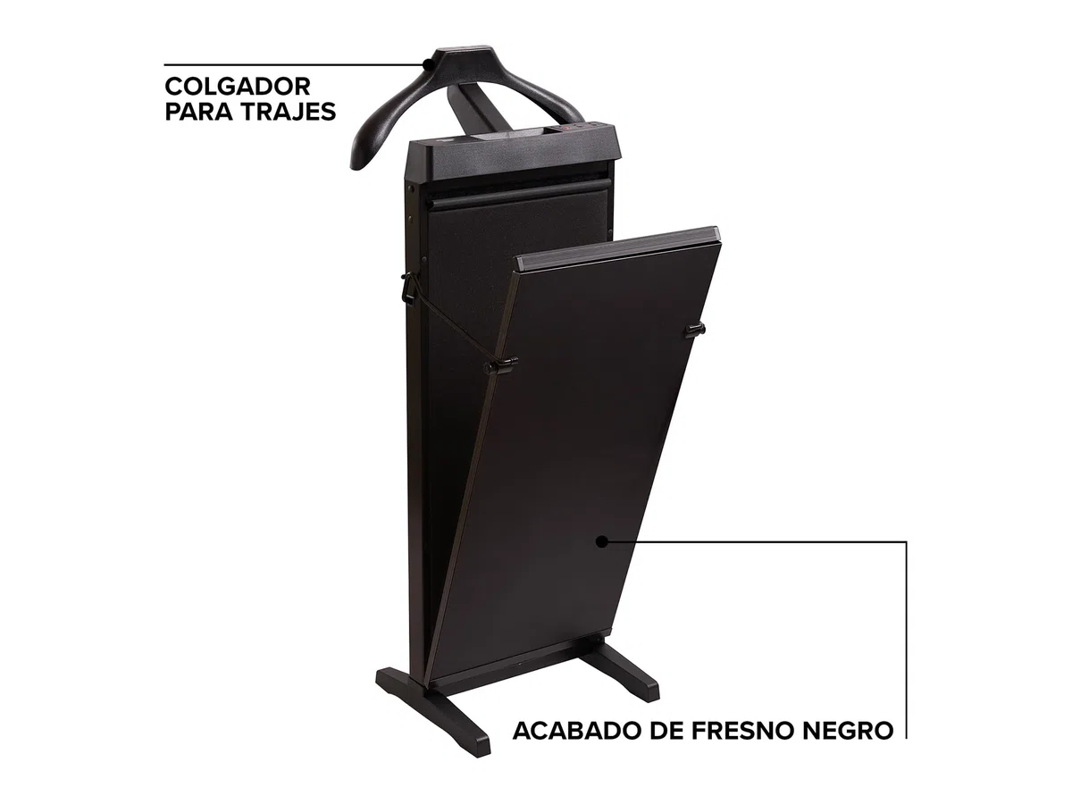 Corby 4400 Prensa para pantalones en fresno negro - Enchufe de la UE