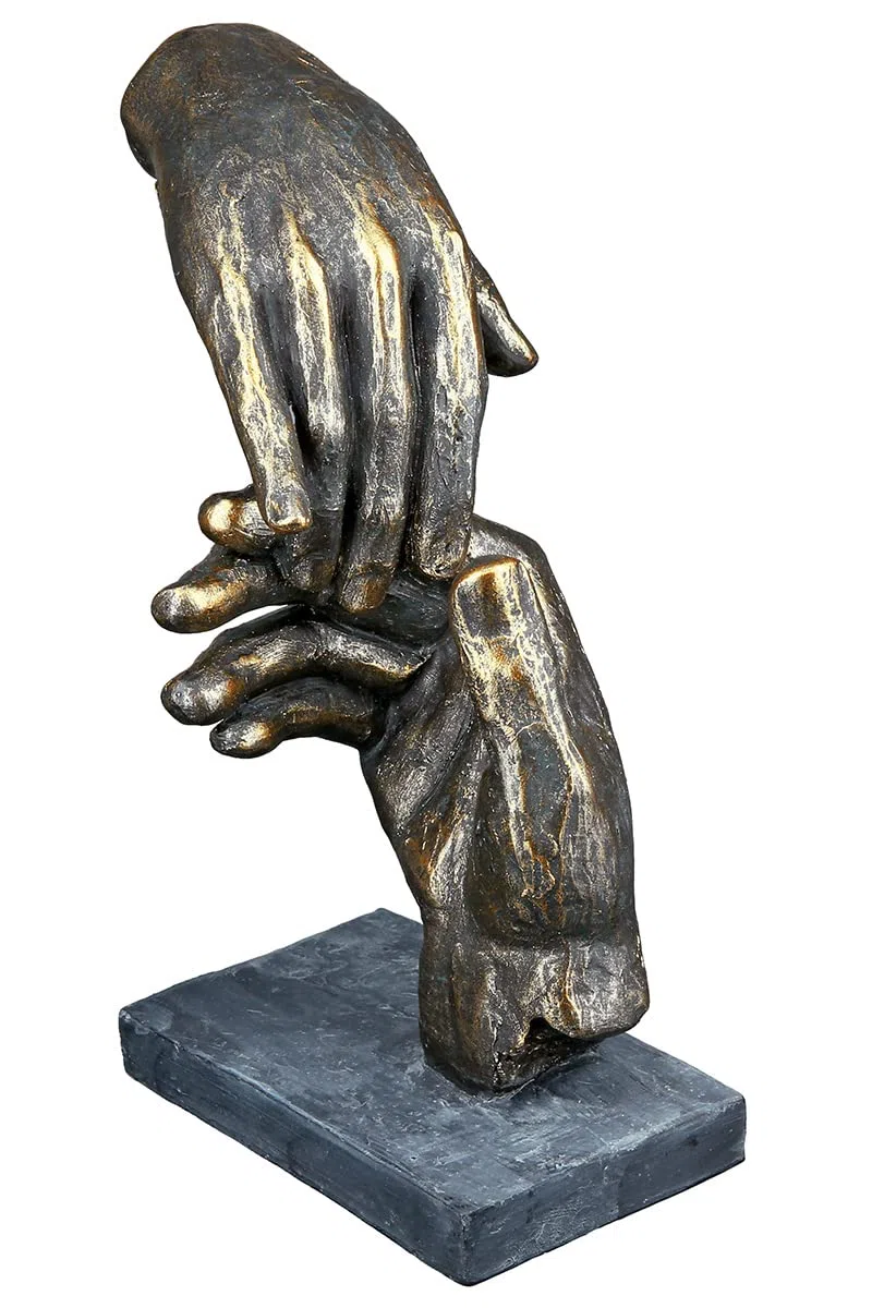 Casablanca – Escultura Decorativa de Mano – de Poli con Colgante – Regalo y decoración – Altura 21 cm