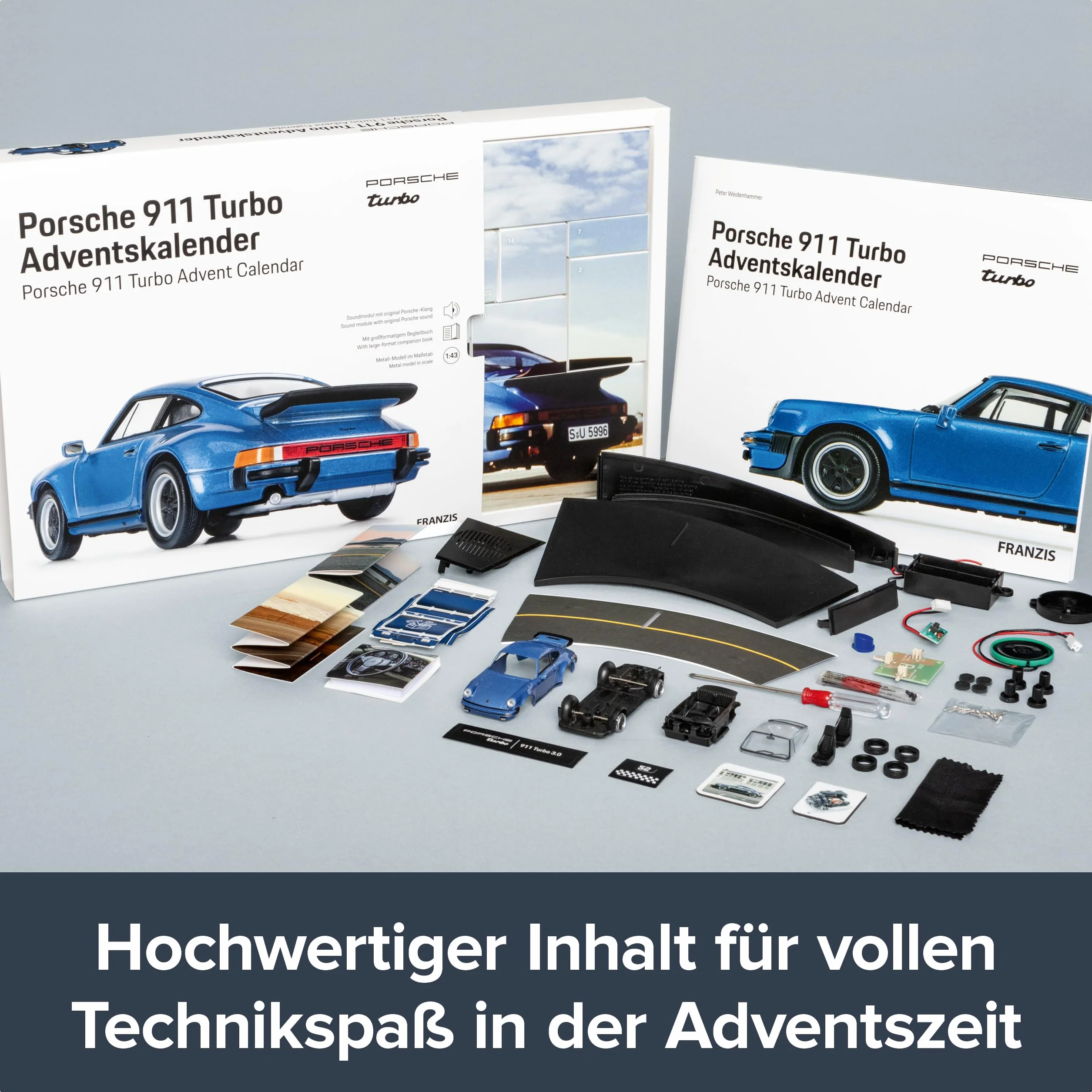 FRANZIS Calendario de Adviento Porsche 911 Turbo 67221: Porsche 911 Turbo Advent Calendar