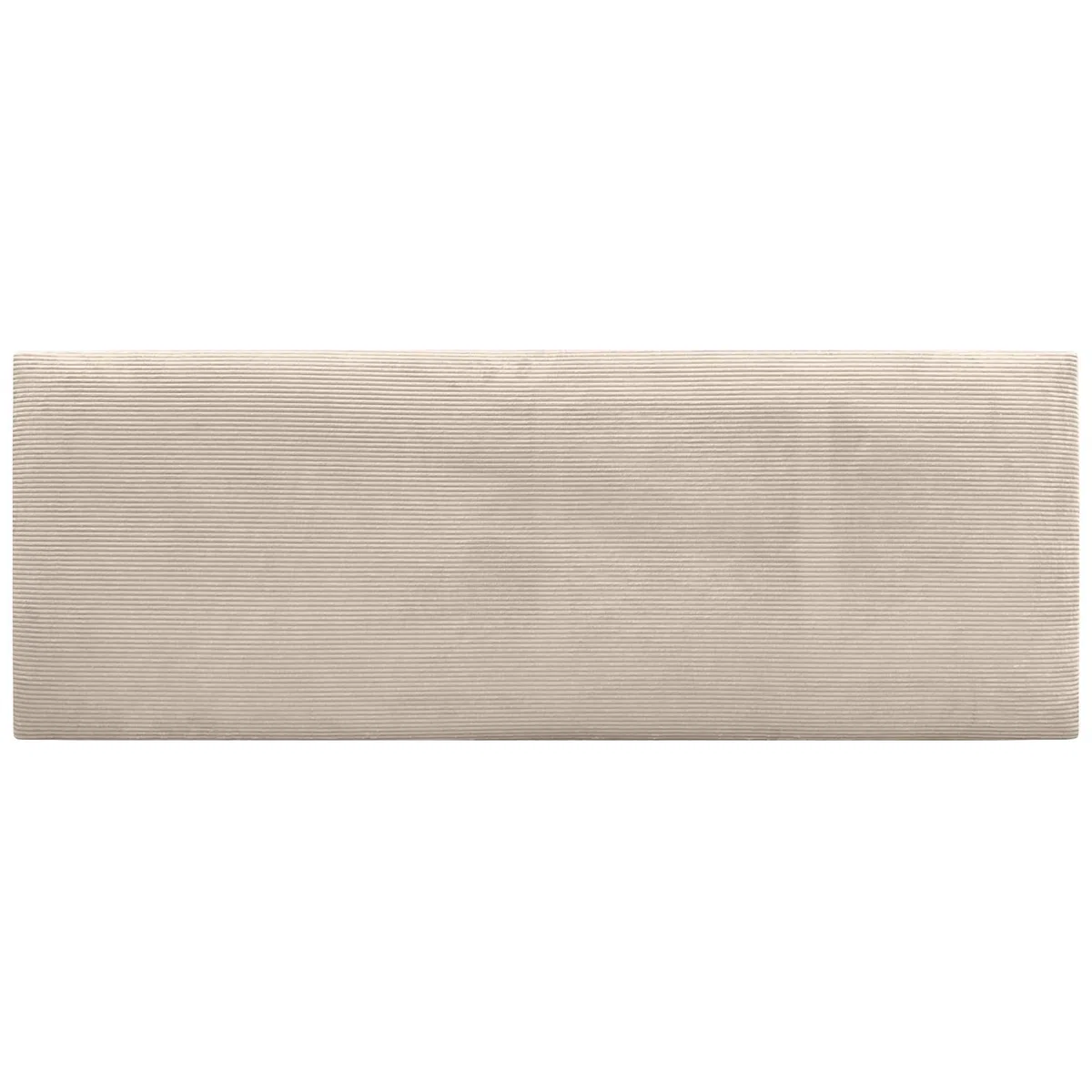 DHOME Cabecero de Pana Liso Alta Gama Moderno Cabezal Tapizado Cama Lujo Dormitorio Acolchado (Beige, 145 cm)