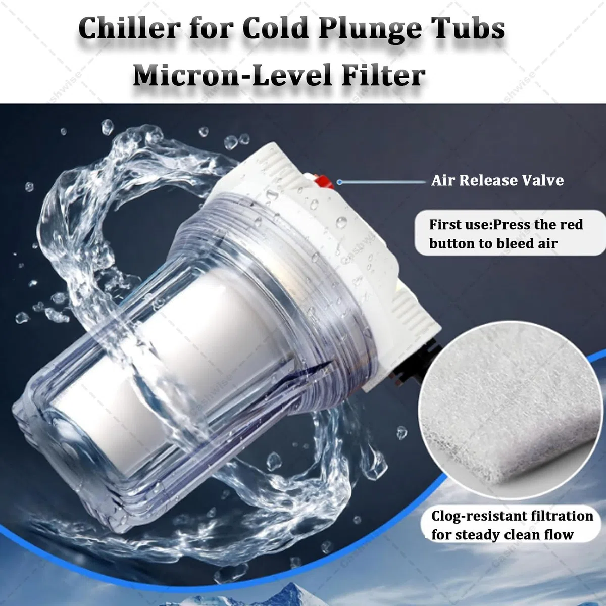 Enfriador de inmersión en frío para bañeras, Enfriador de baño de Hielo con Filtro y Dos Bombas de Agua, mangueras aisladas Que mejoran el Rendimiento de enfriamiento, Enfriador de Agua