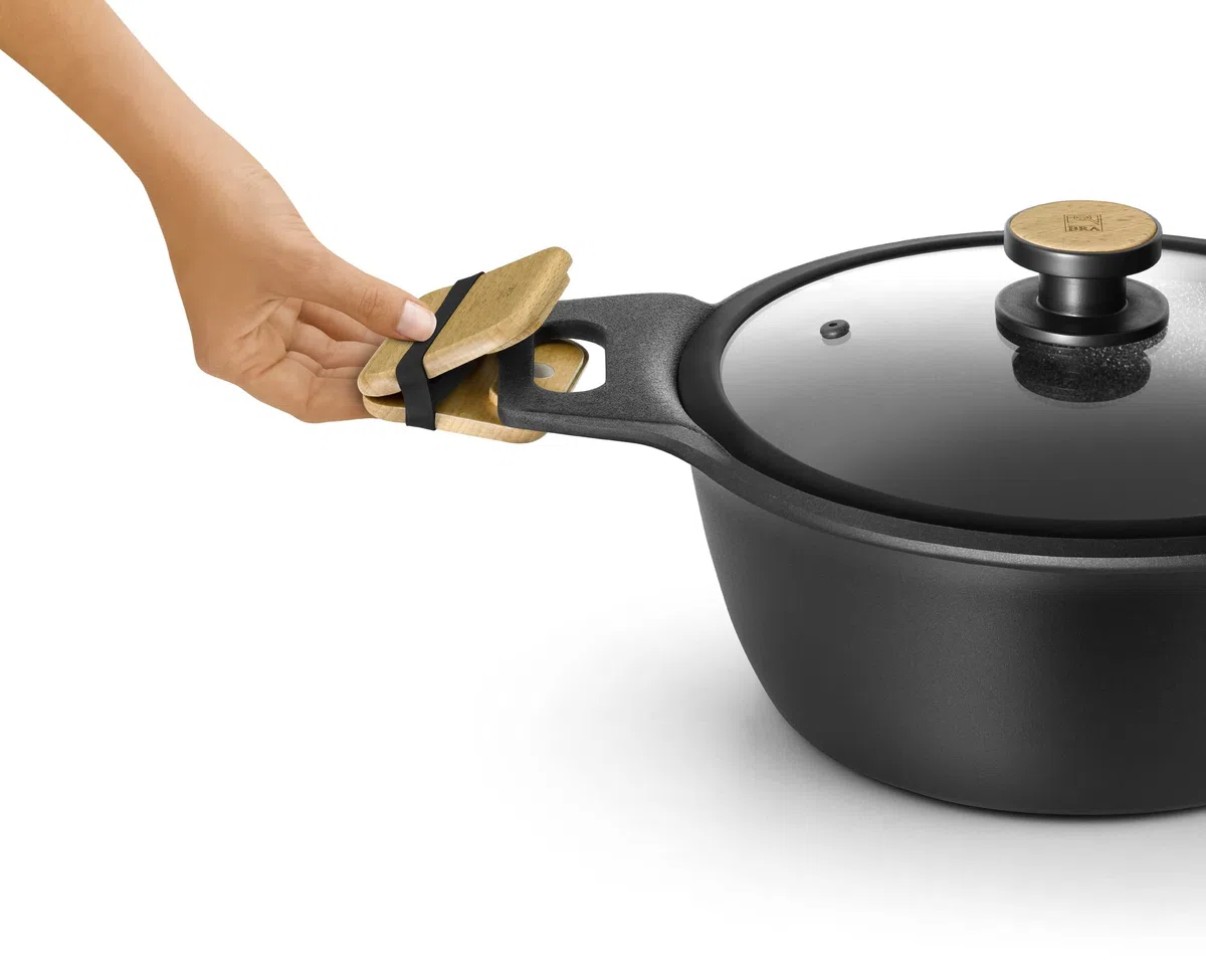 BRA Market | Cacerola alta 20 cm, Aluminio Fundido con Antiadherente, sin PFOA, Apta para todo tipo de cocinas incluida Inducción