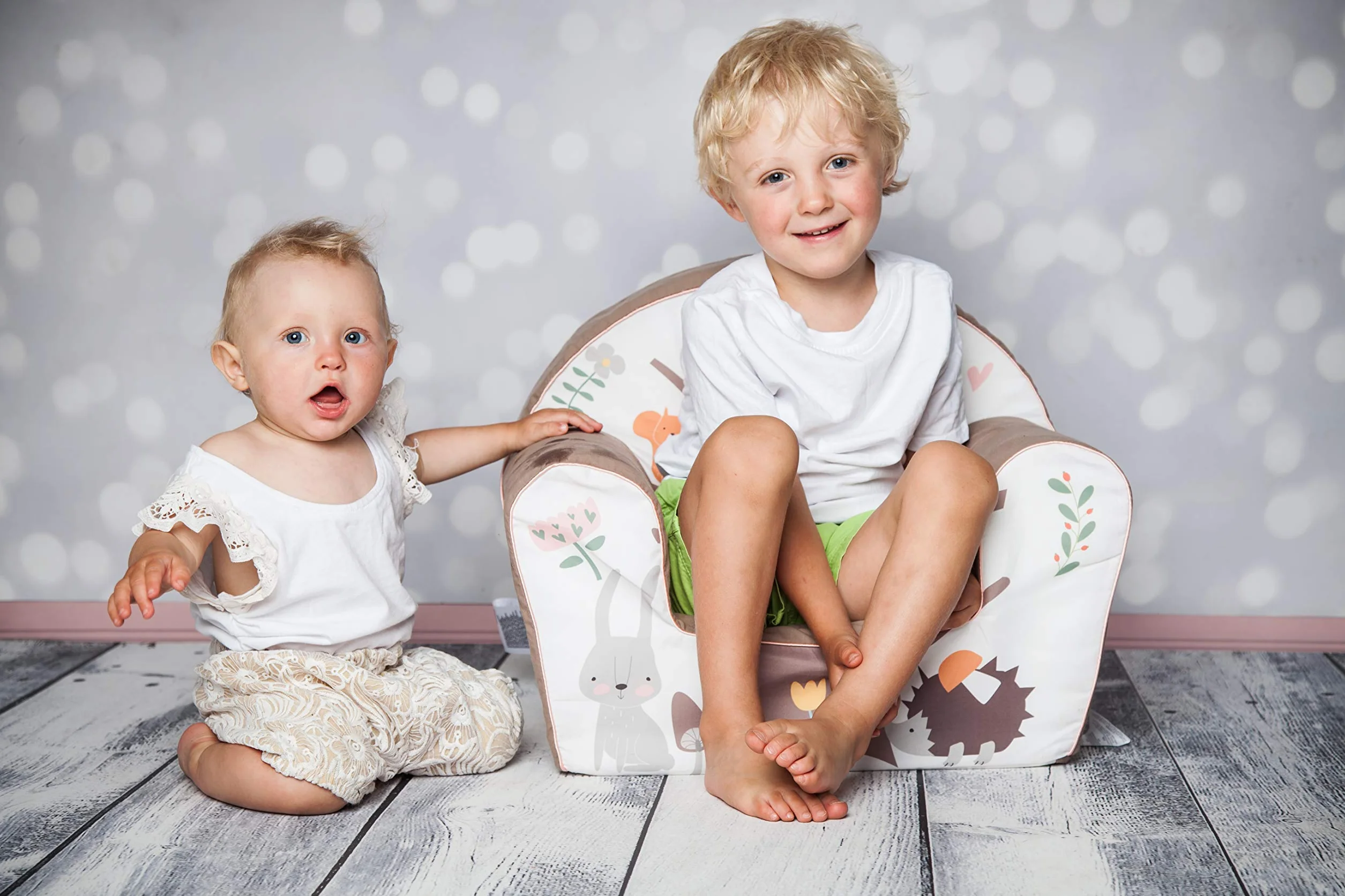 KNORRTOYS.COM- Sillón, Estampado Animal, Color Blanco marrón (68348)