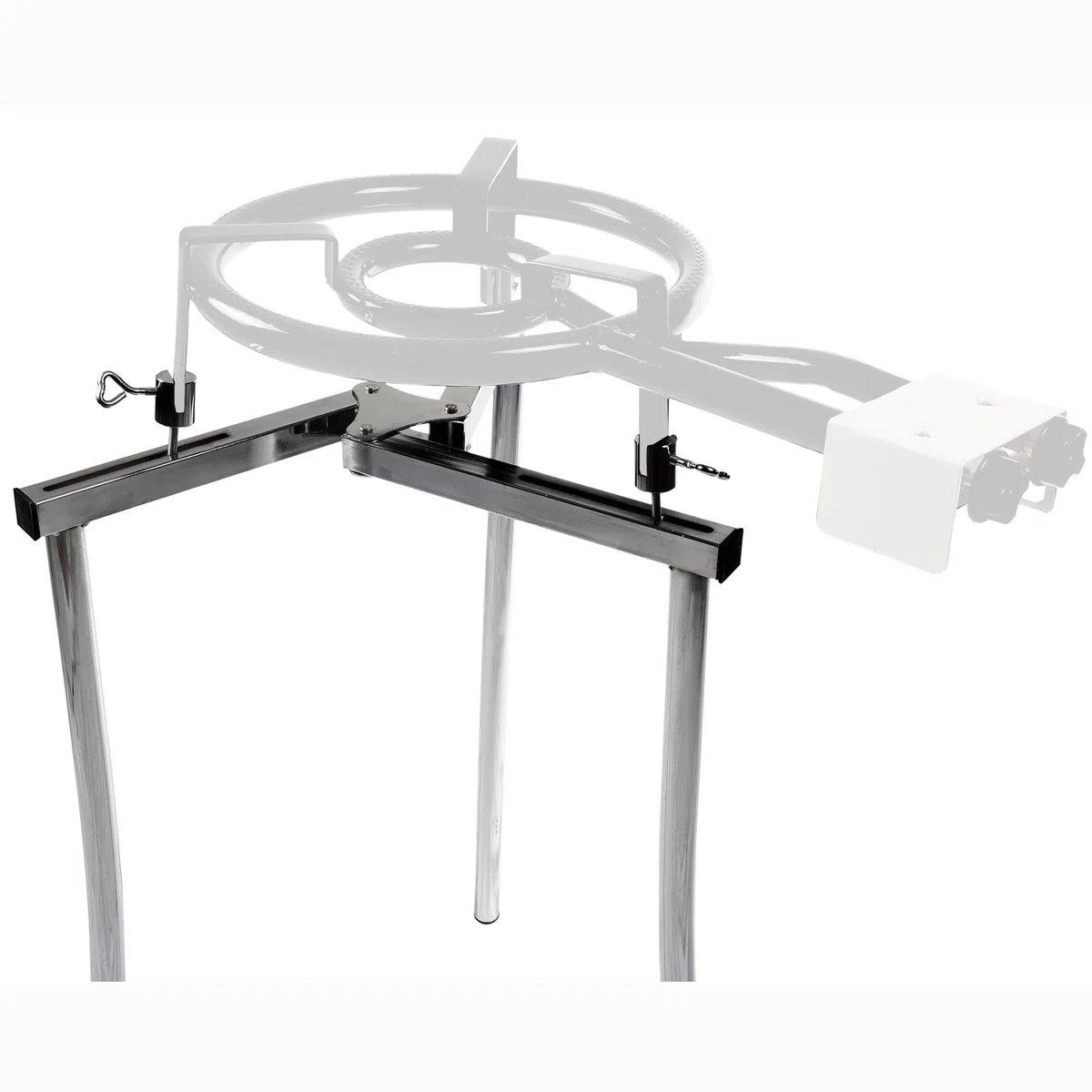 briebe Trípode para Paellero de Gas Regulable, 3 Patas, Soporte Robusto y Estable, Adecuado para Paelleros de 35 a 70 cm, Base Sólida de Aluminio, Cómoda, Portátil, Aguanta hasta 40 Kg, Tripod L5