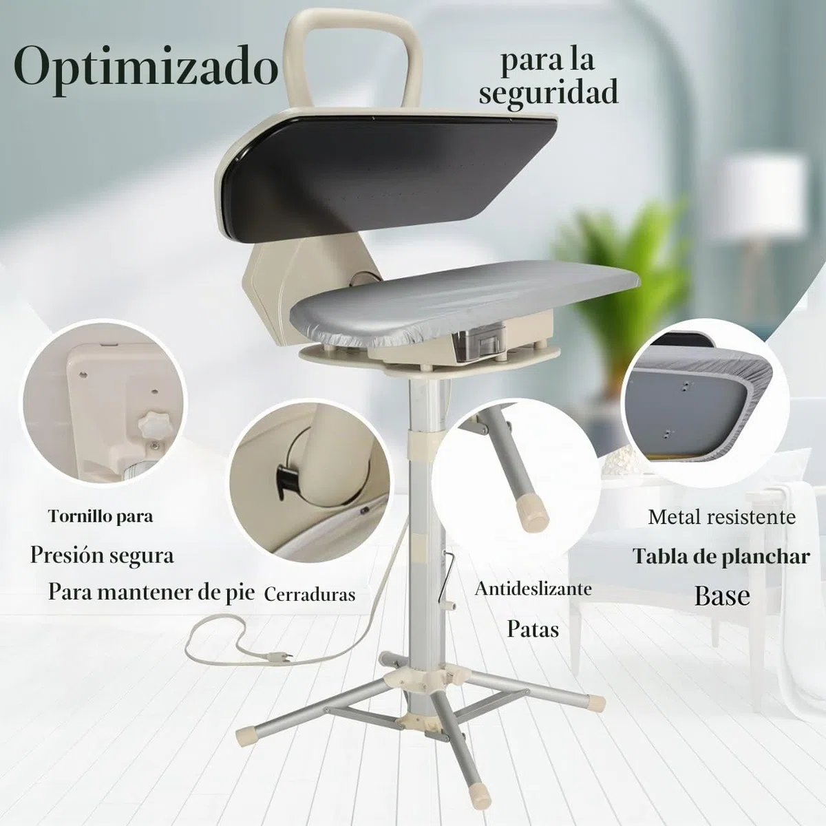 Speedypress Plancha de vapor resistente 101HD Blanco 2600W 101cm x 30cm para uso doméstico y comercial ligero
