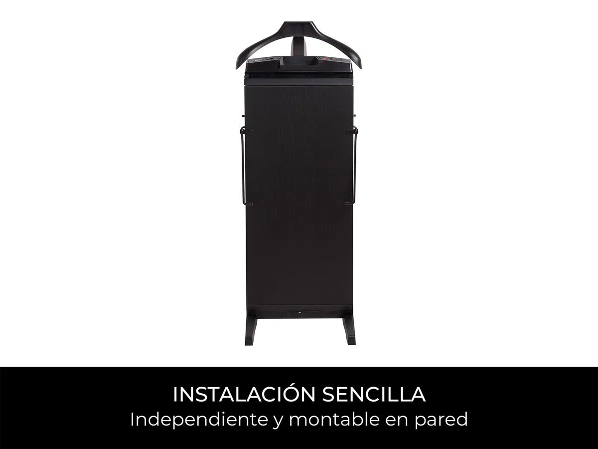 Corby 7700 - Prensa para pantalones, madera de fresno, enchufe europeo