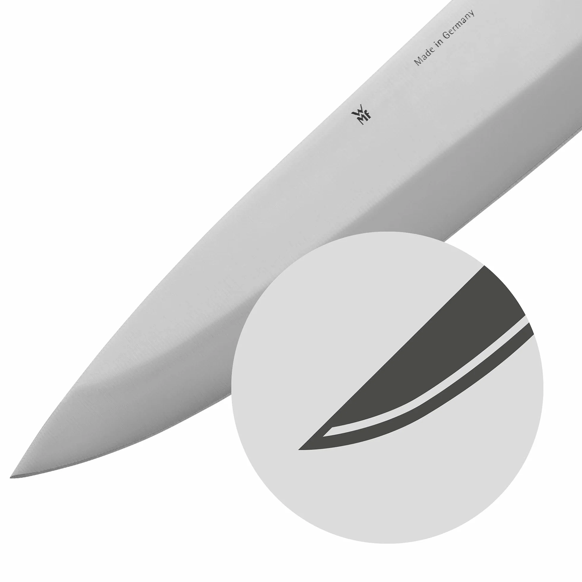WMF Kineo - Cuchillo Japonés Santoku de 31 cm con Hoja de Acero Templado Especial de 18 cm