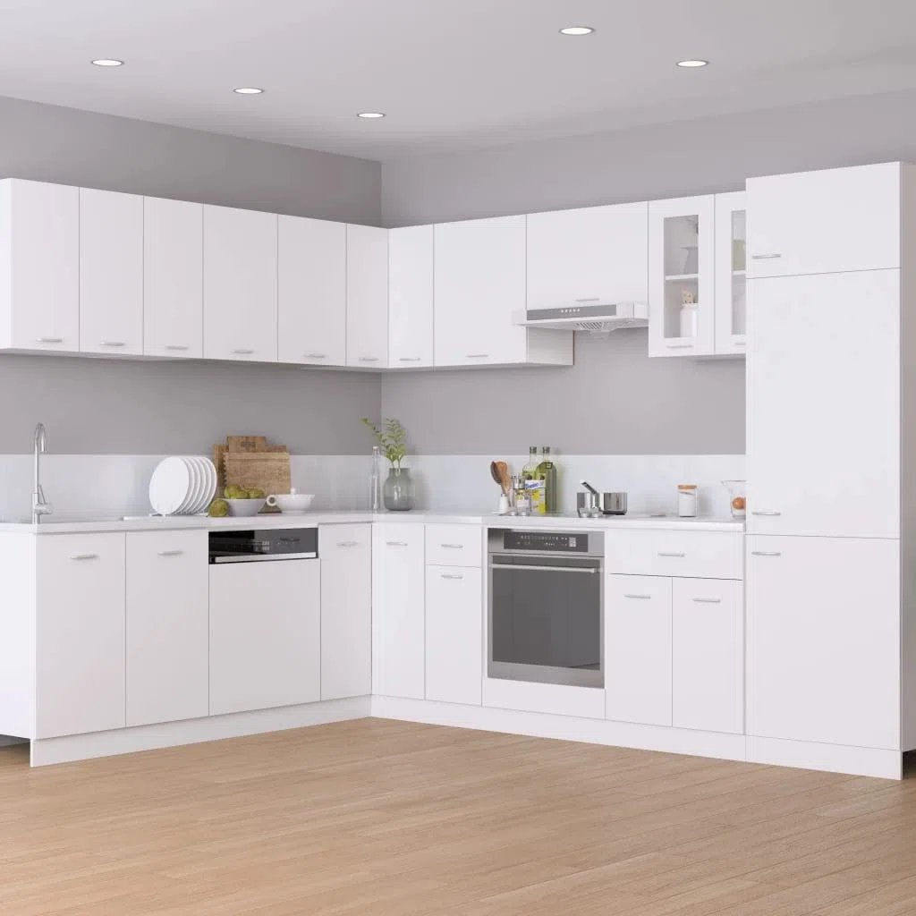vidaXL Mueble bajo cajón 30x46x81,5 cm, Madera de ingeniería, Blanco, Almacenamiento baño & Cocina, Gabinete bajo Fregadero, Montable en Pared