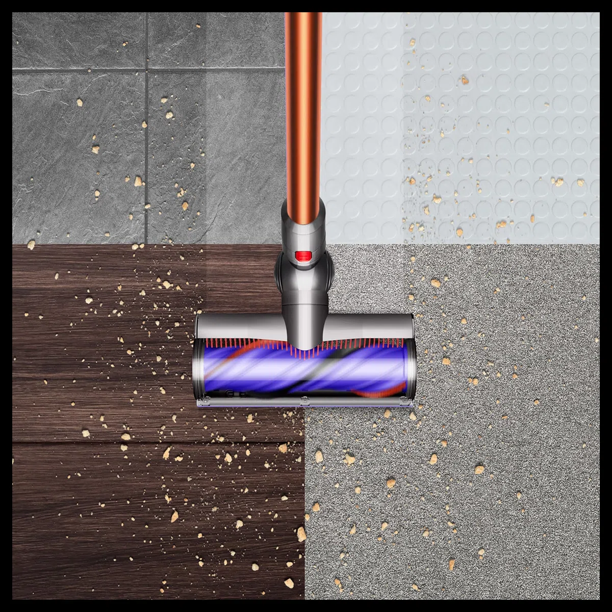 Dyson Cyclone V10 Aspiradora sin Cable con Adaptador para Zonas de difícil Acceso