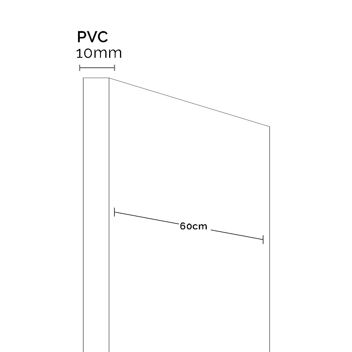 Cabecero de Cama Símil Madera, PVC 10mm, Impresión Digital, Fácil de Instalar y Duradero, 6 Medidas Disponibles (120x60 cm)