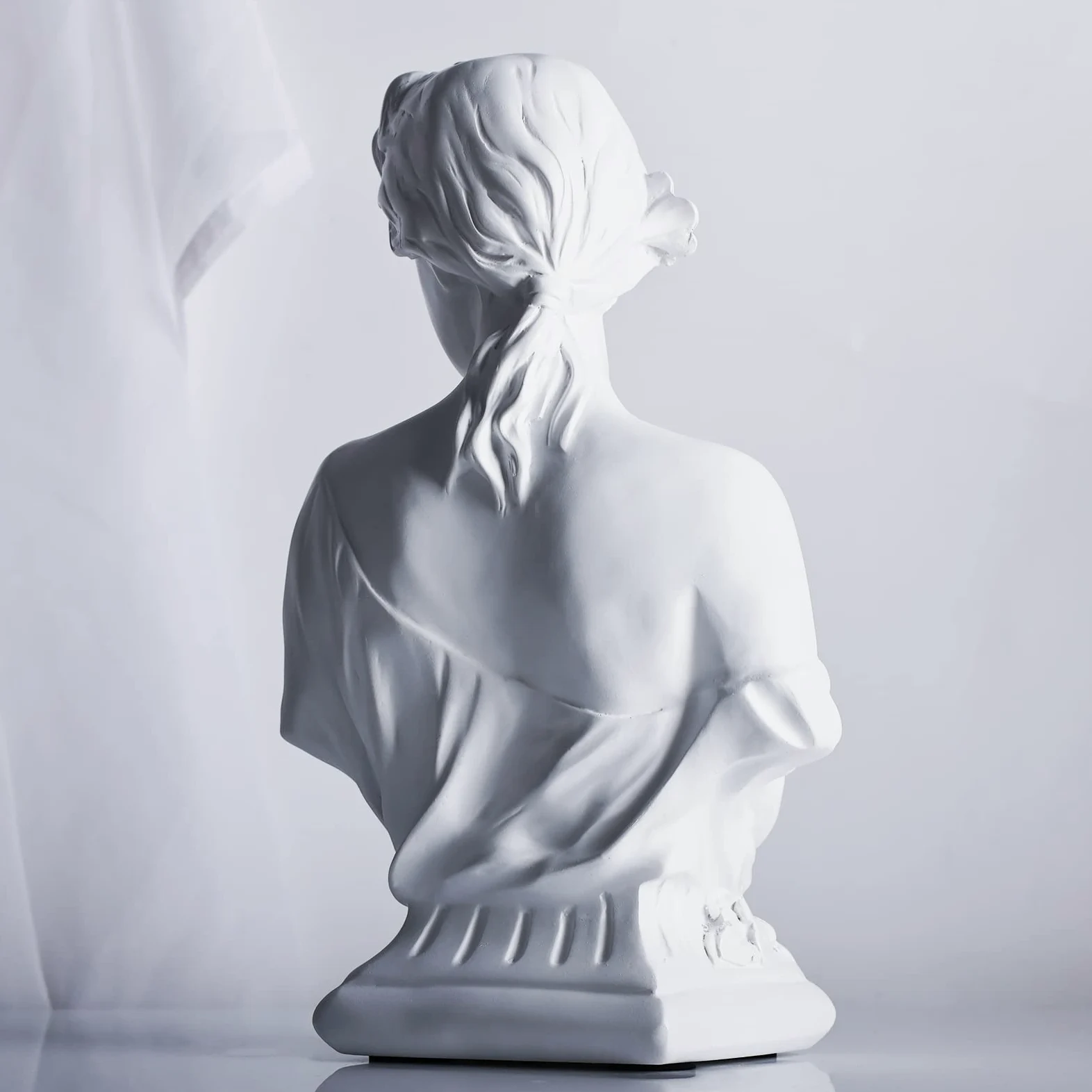 XMGZQ Estatua de Venus de 12 pulgadas, diosa griega, busto clásico para decoración del hogar, práctica de bocetos y estética